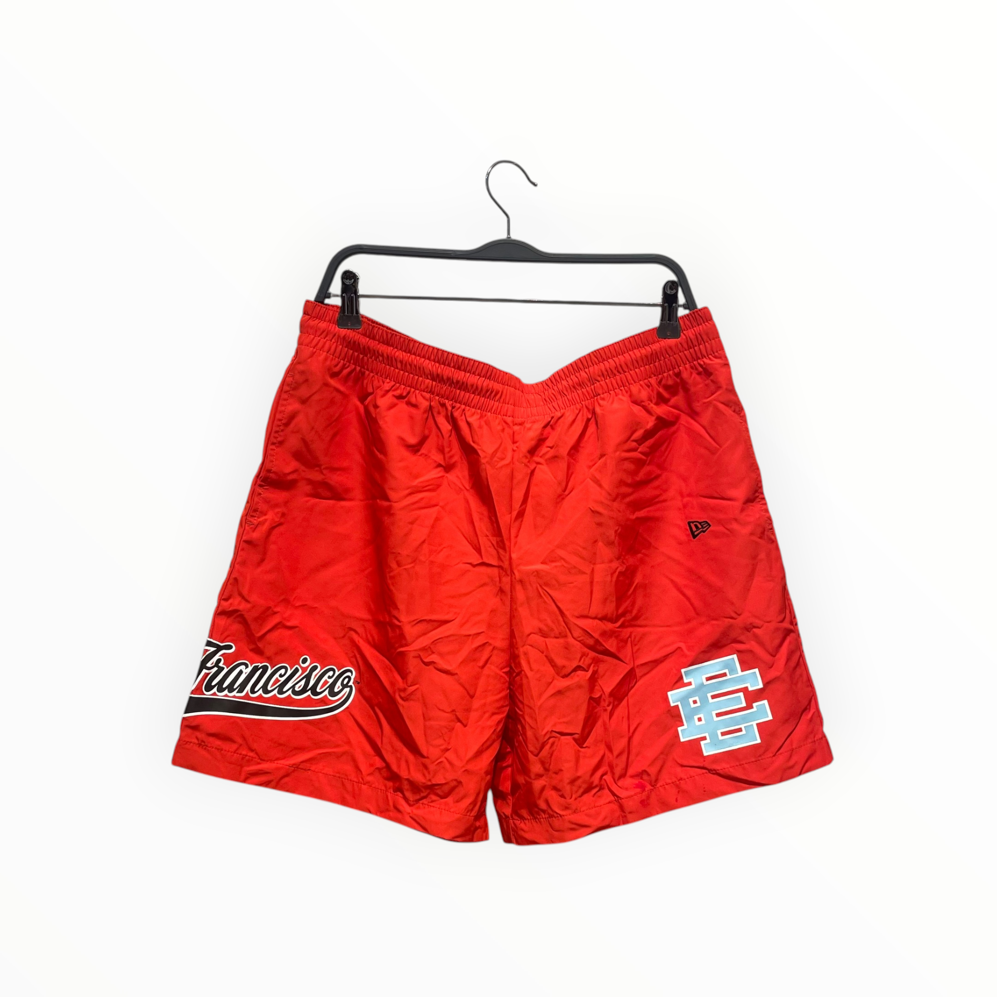 ERIC EMANUEL/Shorts/XXL/Polyester/ORN/EE NEON YELLOW ATHLETIC SHORTS view 1