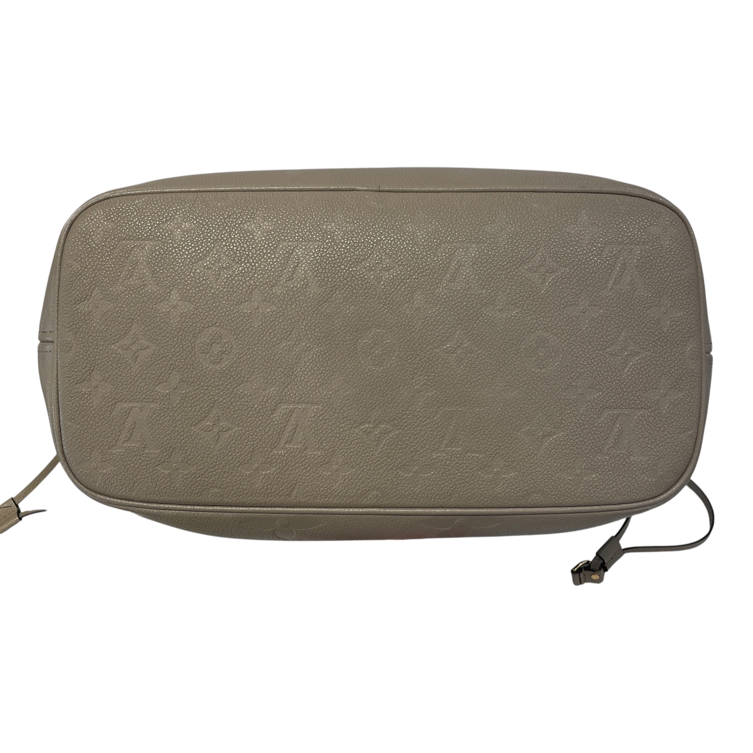 LOUIS VUITTON/Tote Bag/Monogram/Leather/BEG/neverfull mm w/pouch empreinte view 3