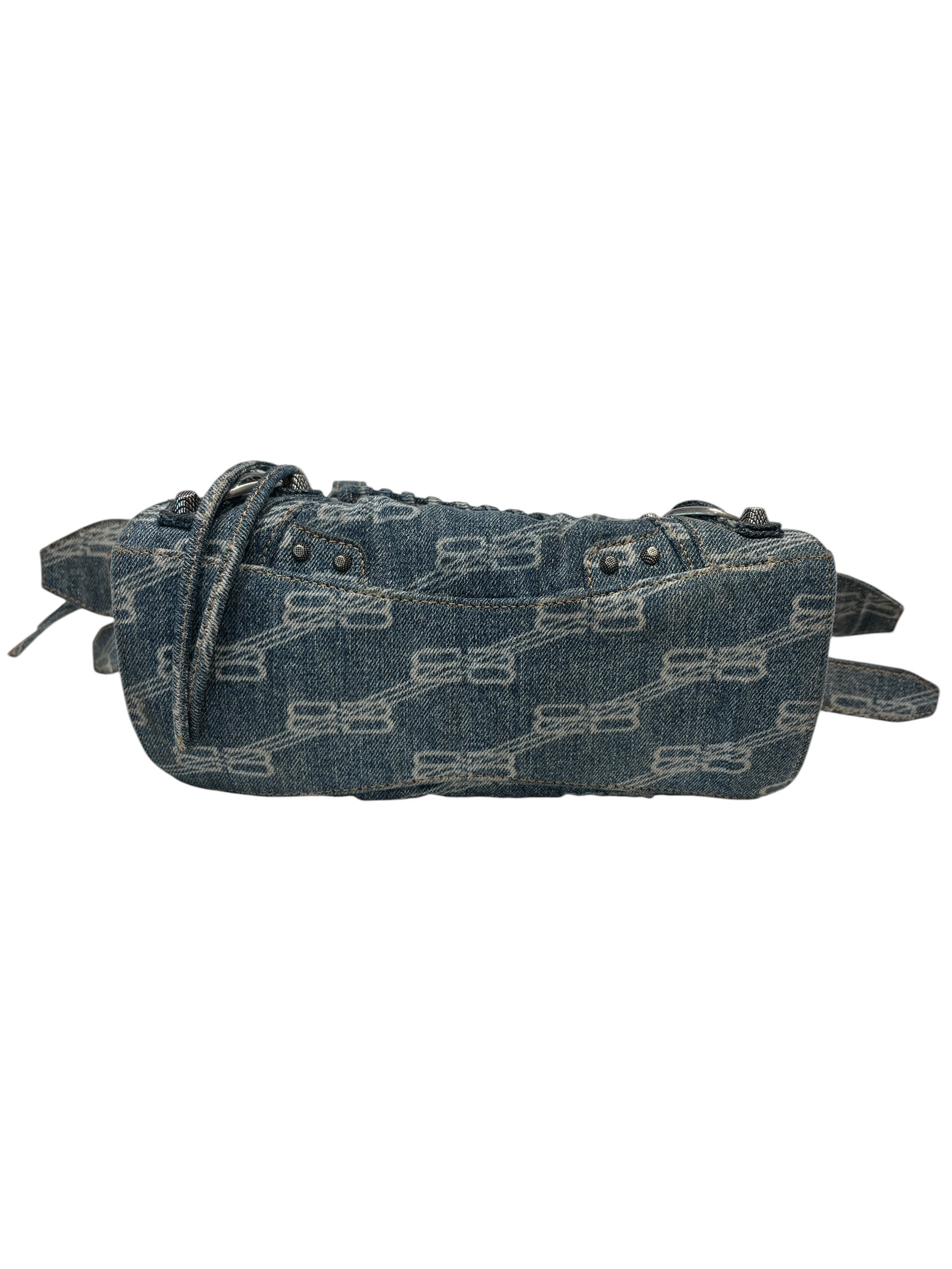 BALENCIAGA/Bag/Monogram/Denim/BLU/NEO CAGOLE XS SHOULDER BAG view 5