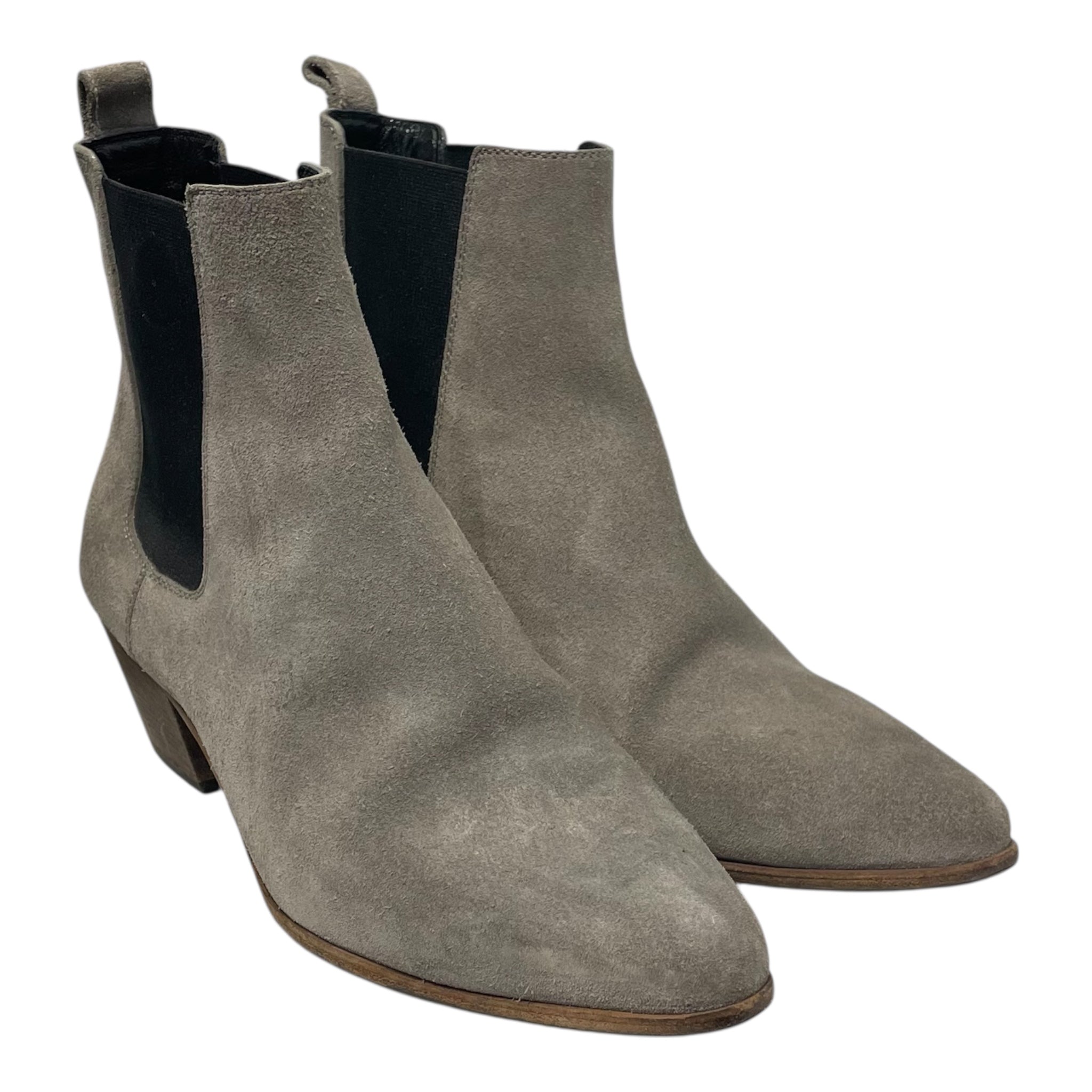 SAINT LAURENT/Chukka Boots/EU 37/Suede/GRY/chelsea suede ankle boot view 1
