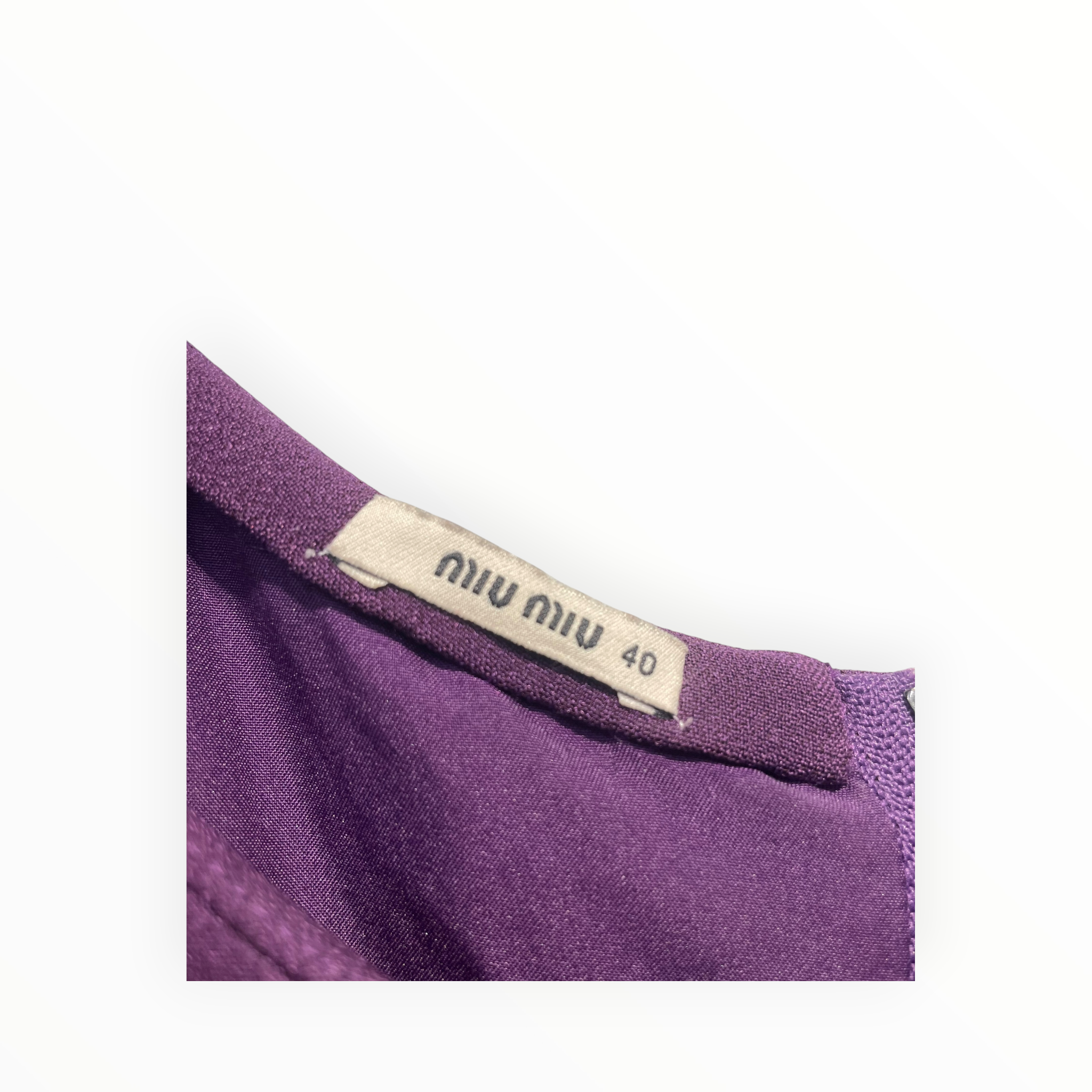 MIU MIU/SL Dress/40/Cotton/PPL/Midi Length/ view 3