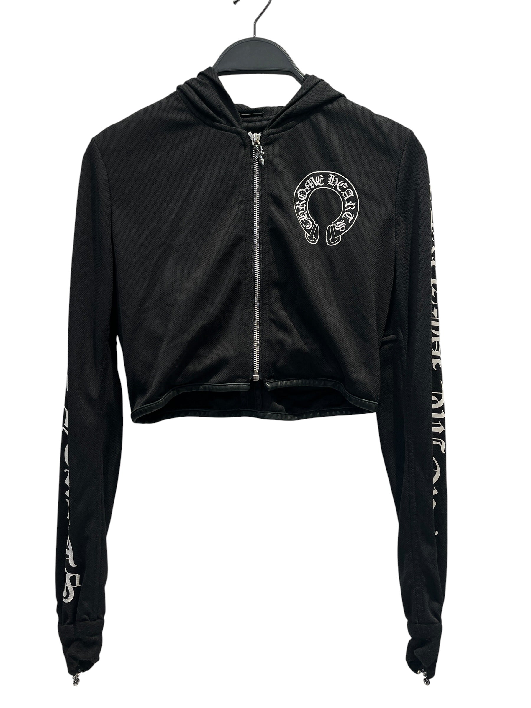 CHROME HEARTS/Zip Up Hoodie/XS/Nylon/BLK/ view 1