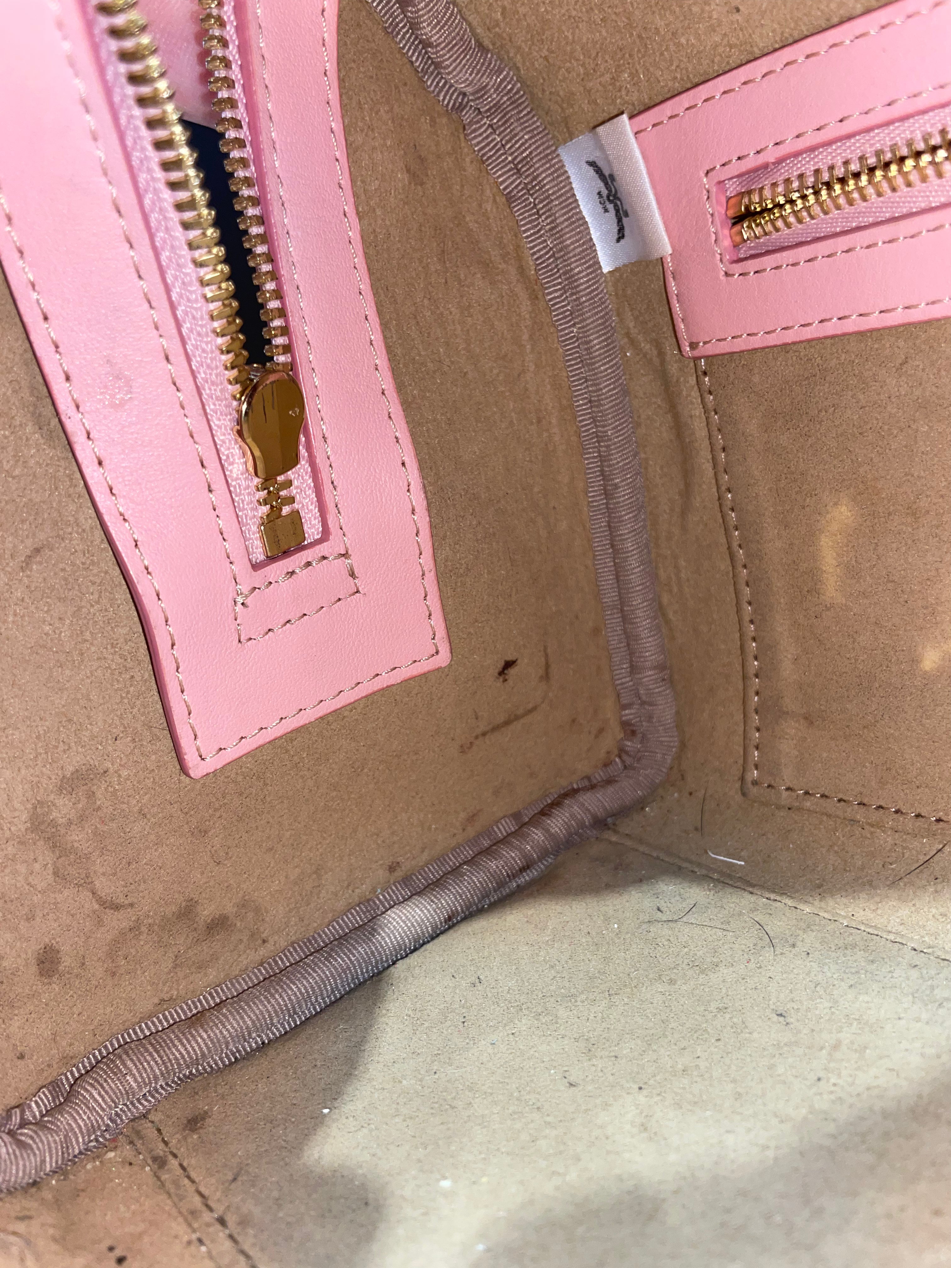 MCM/Hand Bag/Monogram/Leather/PNK/Small Ella Boston view 6