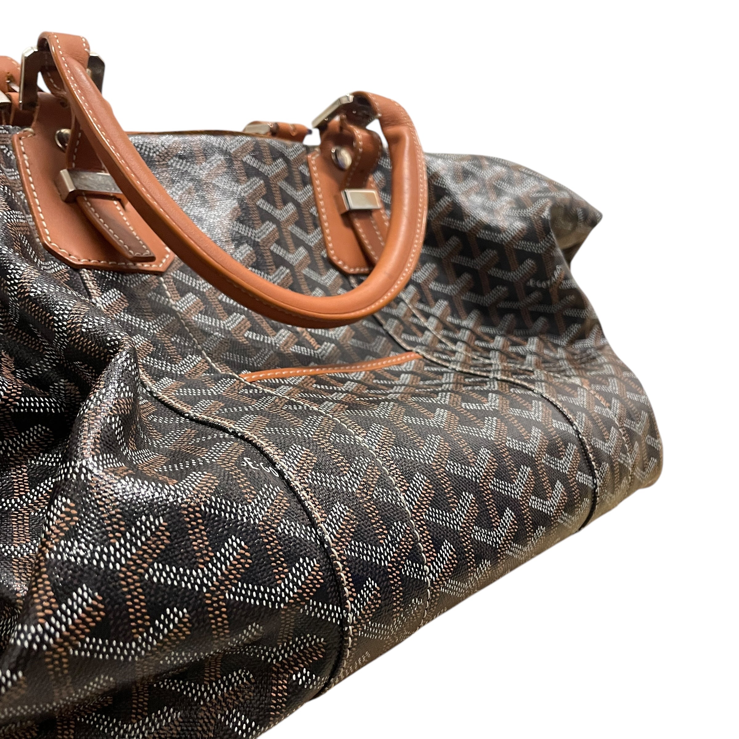 GOYARD/Luggage/M/Monogram/Leather/BRW/XGKB7MY DUFFLE BAG view 3