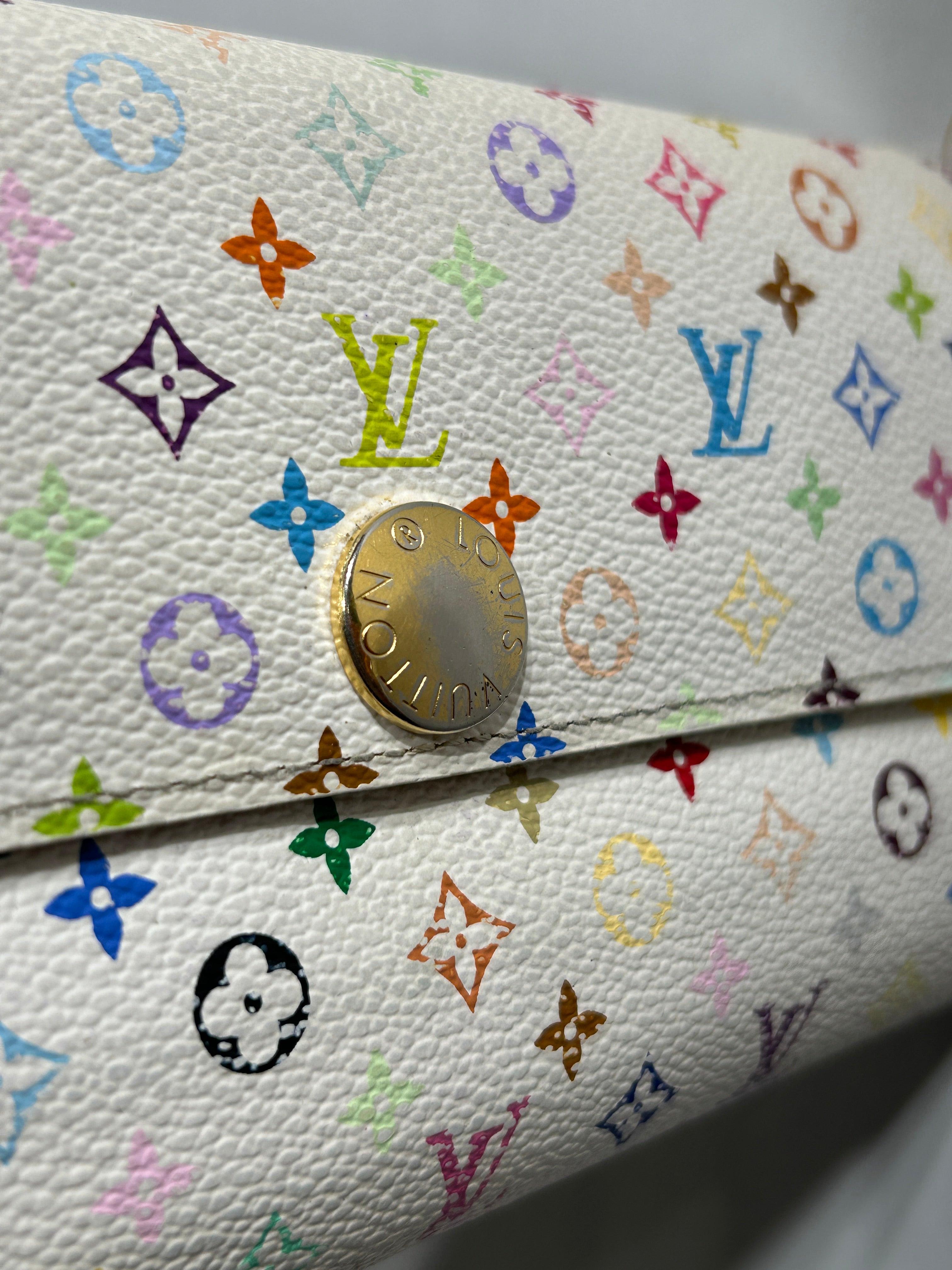 LOUIS VUITTON/Long Wallet/Monogram/Leather/MLT/VINTAGE TAKASHI MURAKAMI MULTI view 6