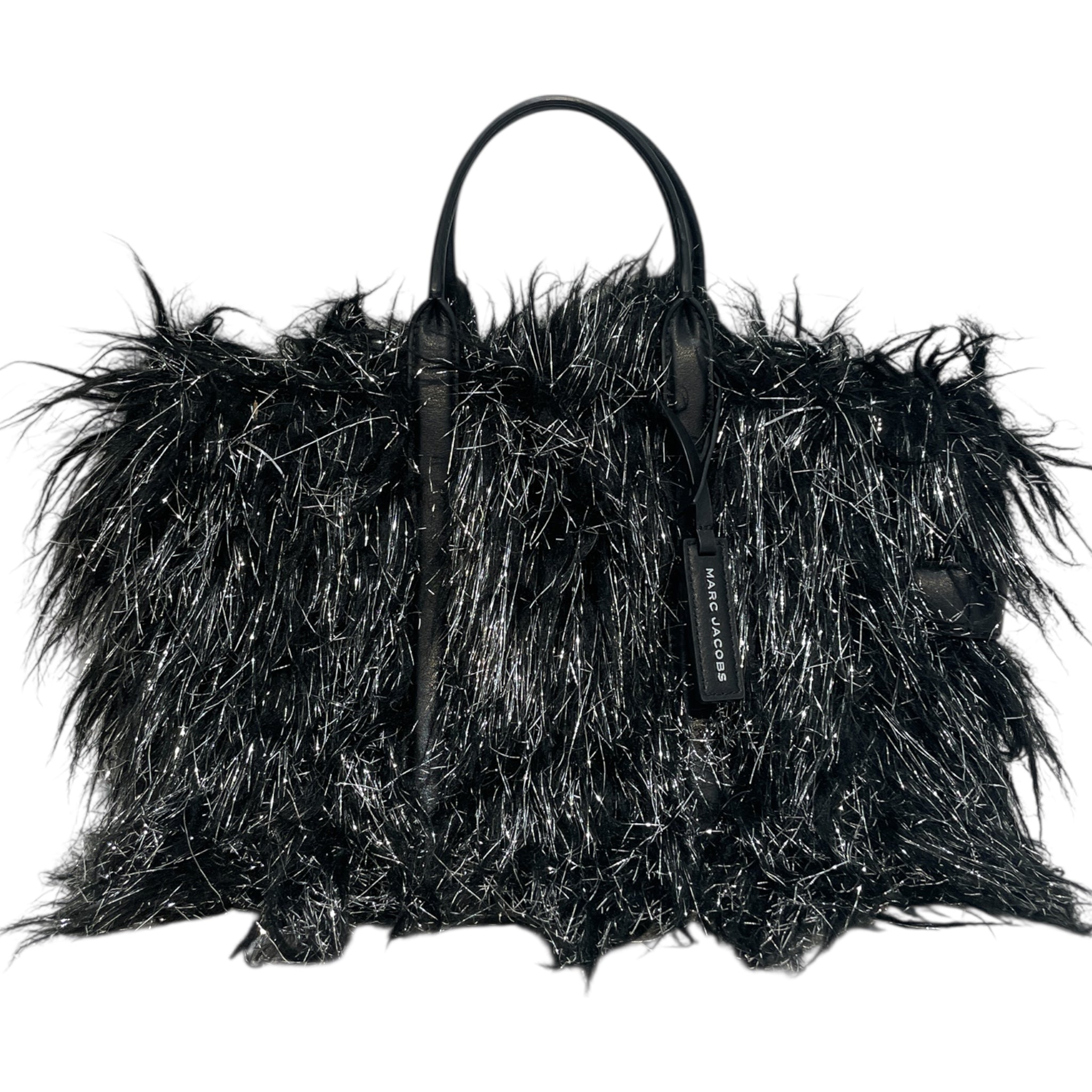 MARC JACOBS/Hand Bag/Fake Fur/BLK/Fur Hand Ba view 1