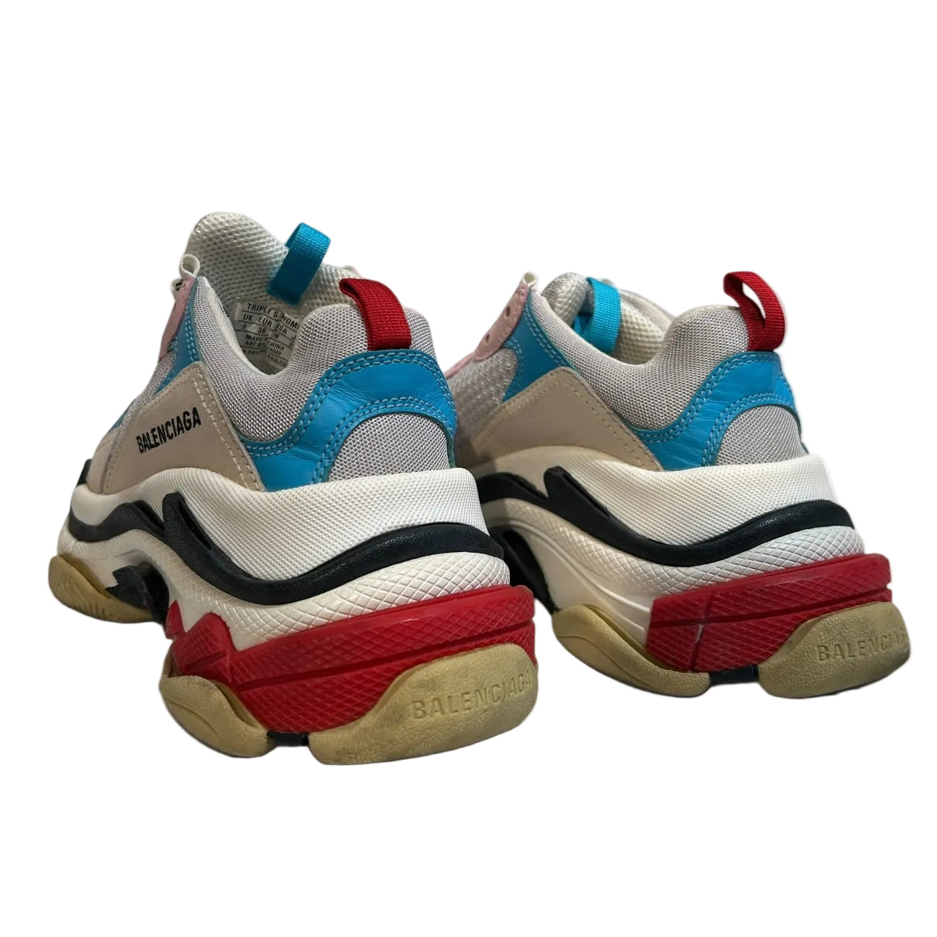 BALENCIAGA/Low-Sneakers/EU 38/WHT/Triple S view 2