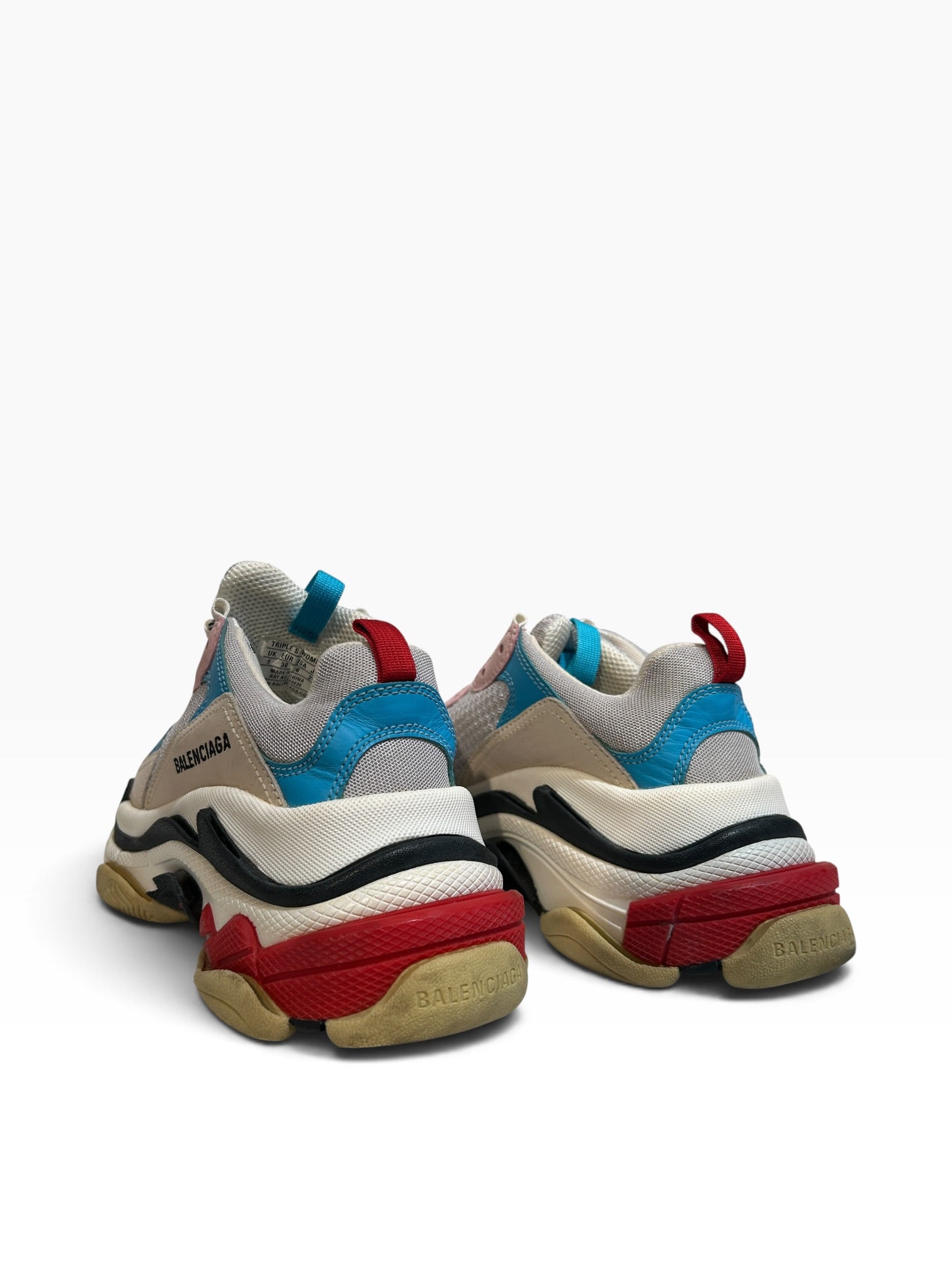 BALENCIAGA/Low-Sneakers/EU 38/WHT/Triple S view 2