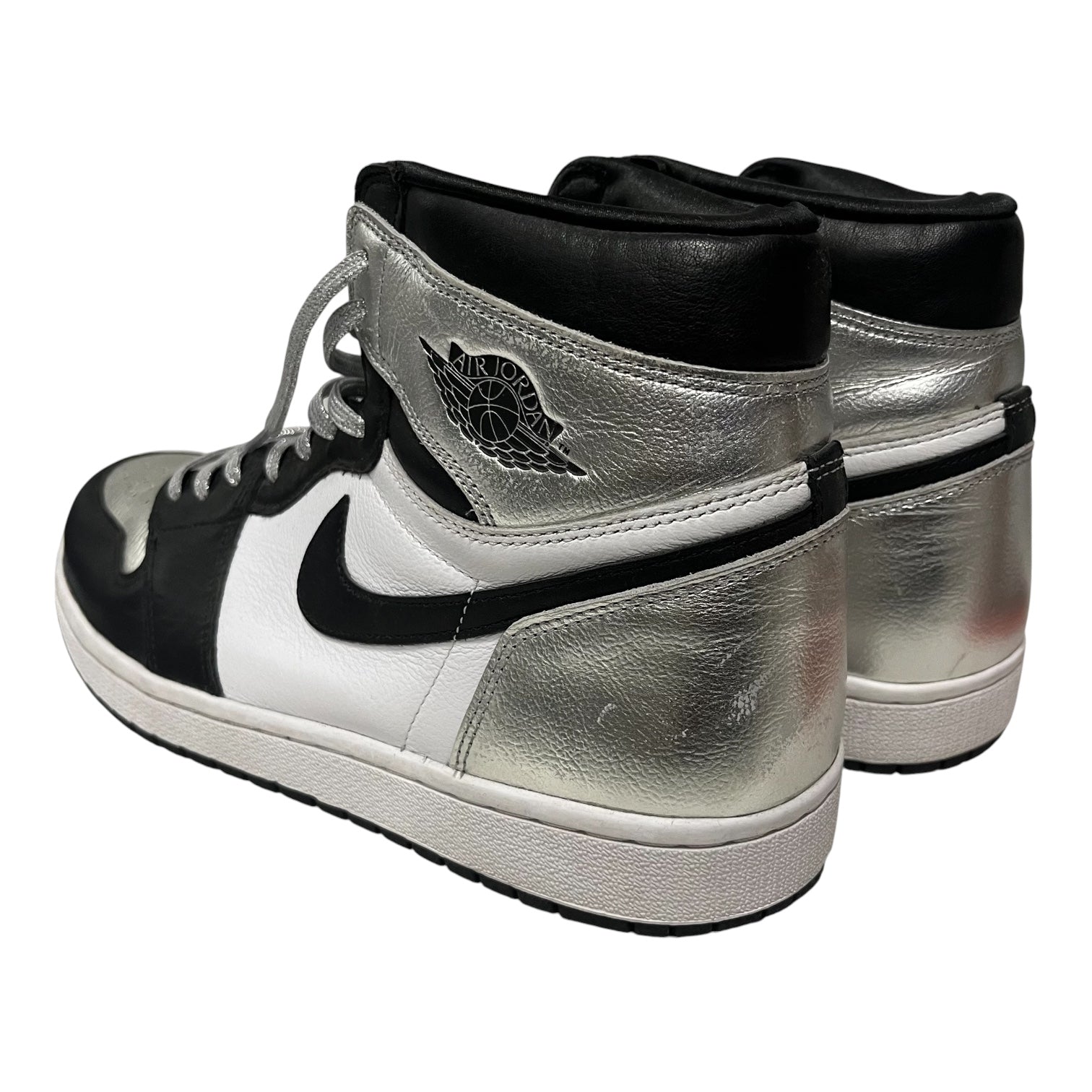NIKE/Hi-Sneakers/US 12.5/SLV/silver toe 1 view 2