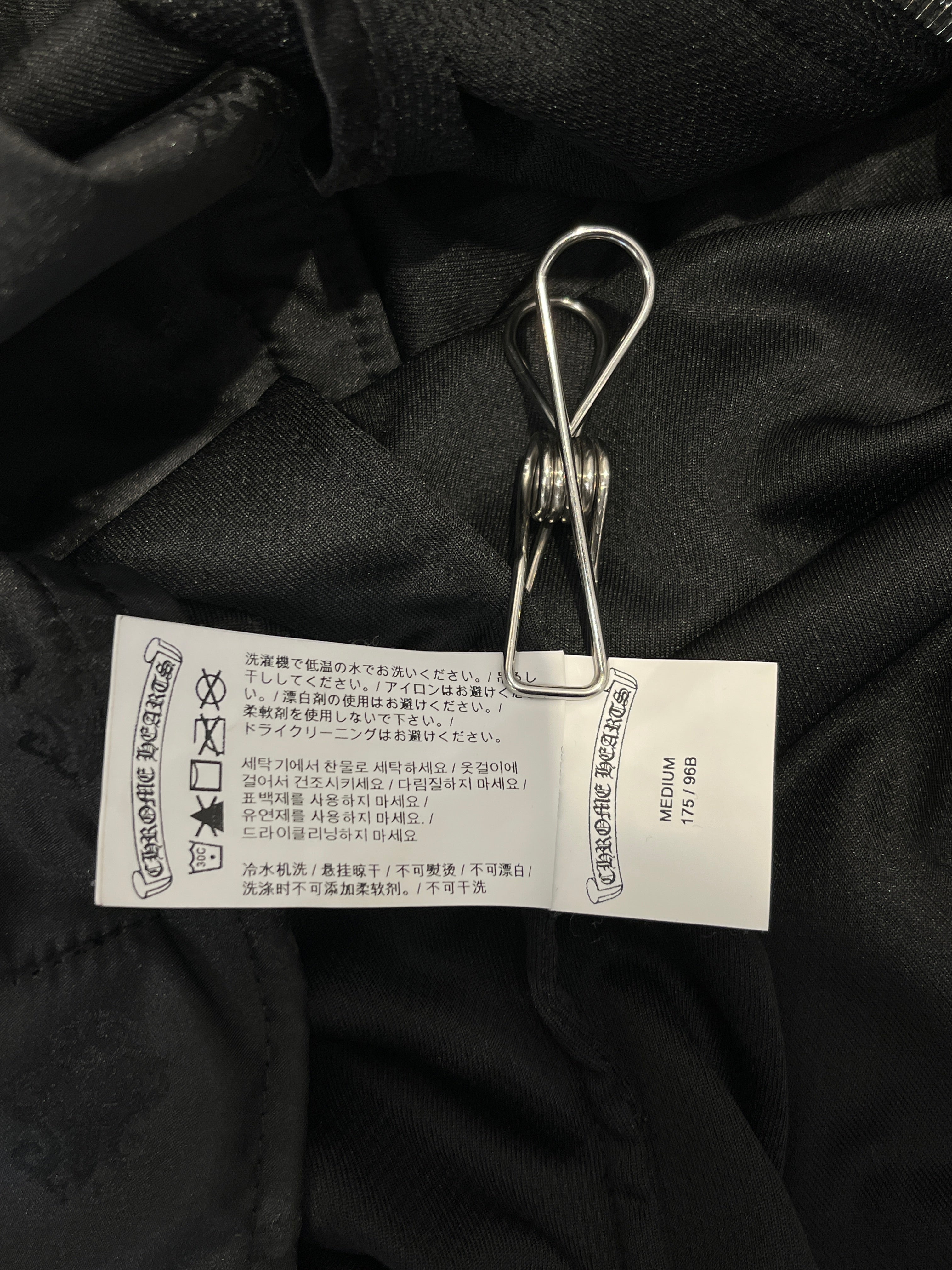 CHROME HEARTS/Windbreaker/M/Polyester/BLK/Single Breasted/Graphic/ view 3