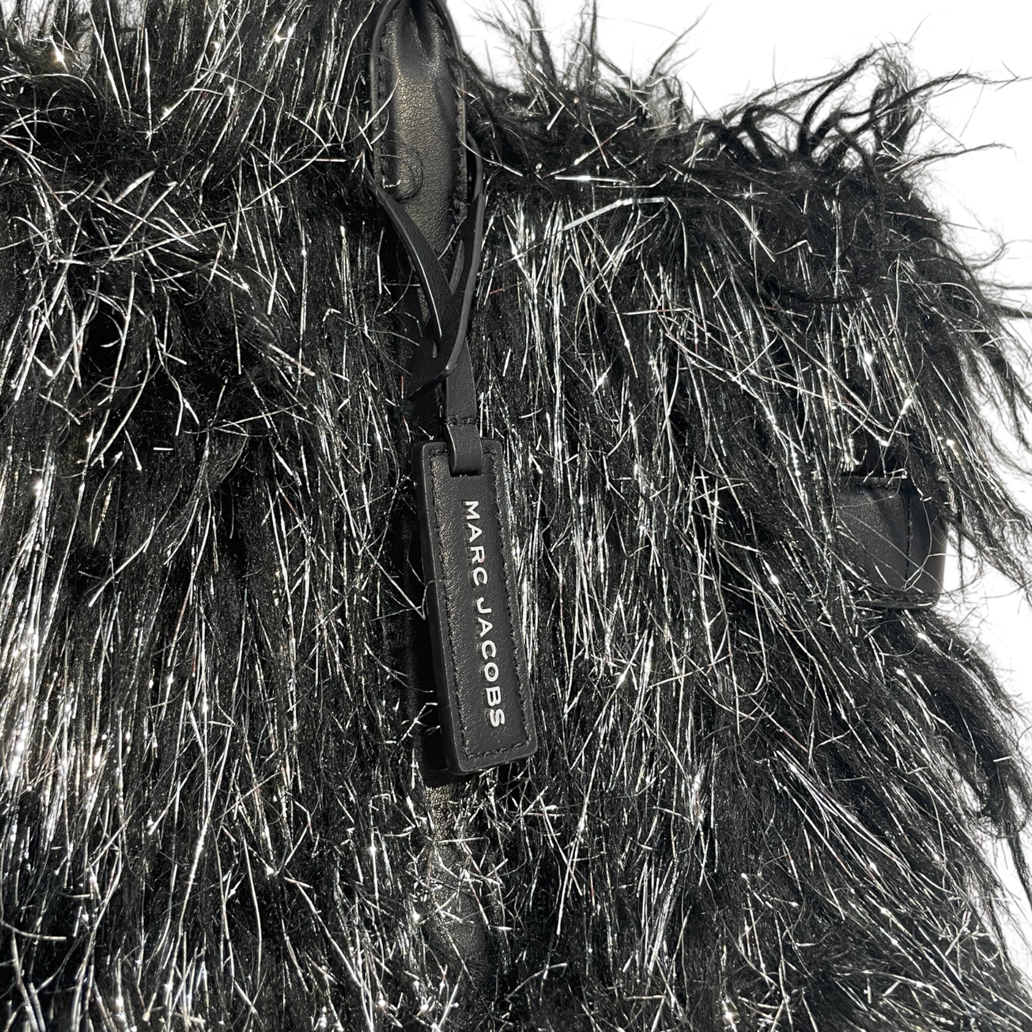 MARC JACOBS/Hand Bag/Fake Fur/BLK/Fur Hand Ba view 4