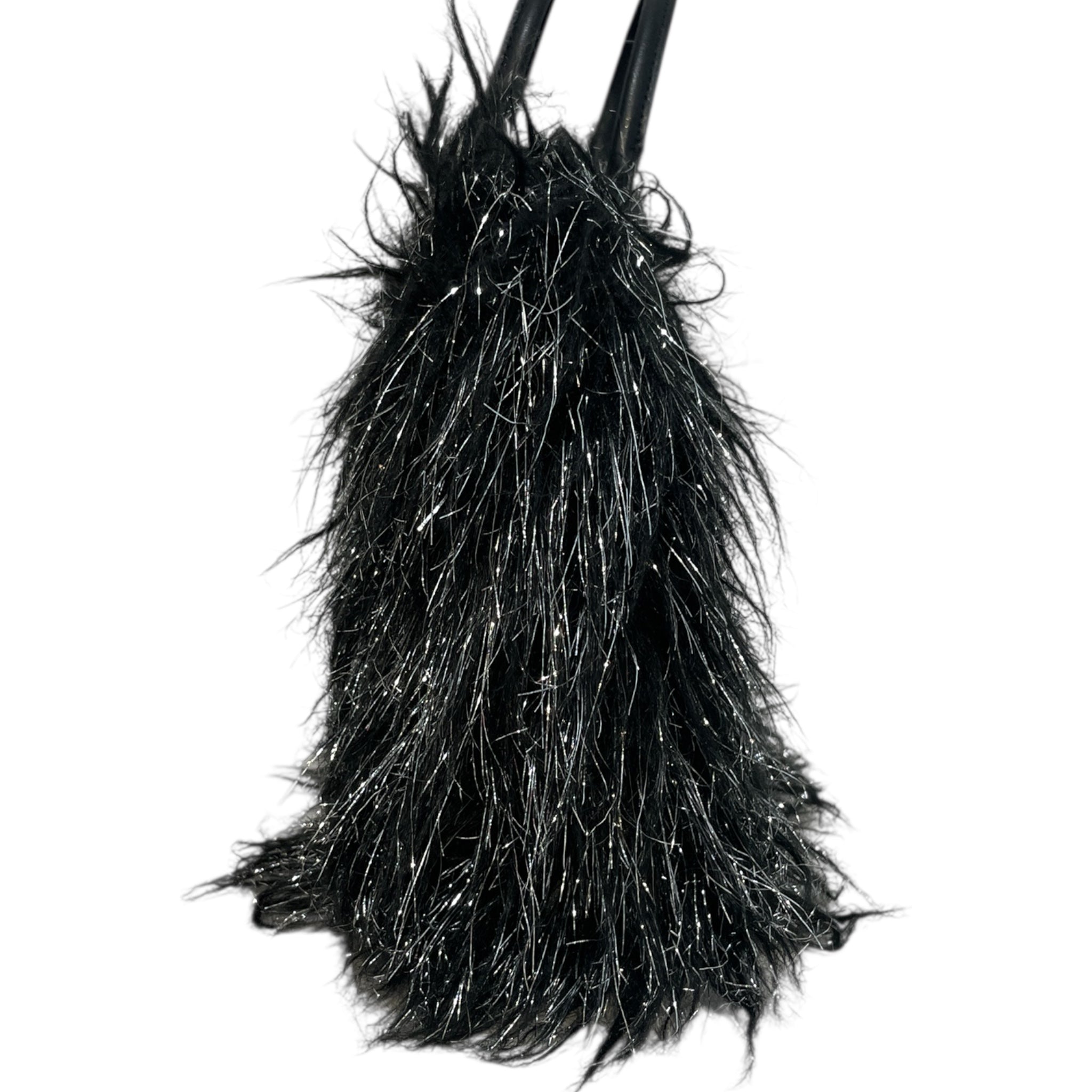 MARC JACOBS/Hand Bag/Fake Fur/BLK/Fur Hand Ba view 5