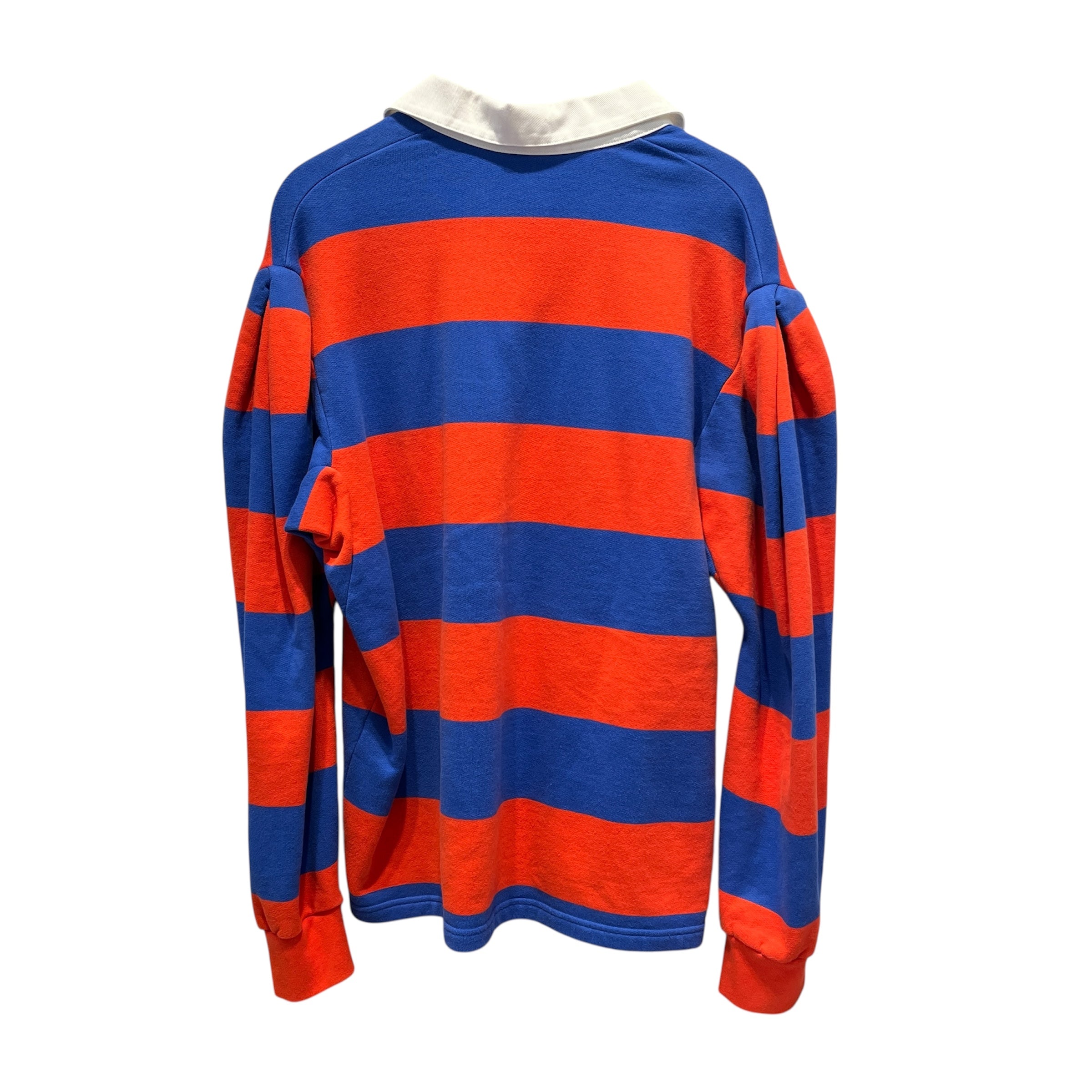 MARC JACOBS/A.P.C./Polo Shirt/M/Cotton/ORN/Stripe/BLU/ORG POLO LS view 2