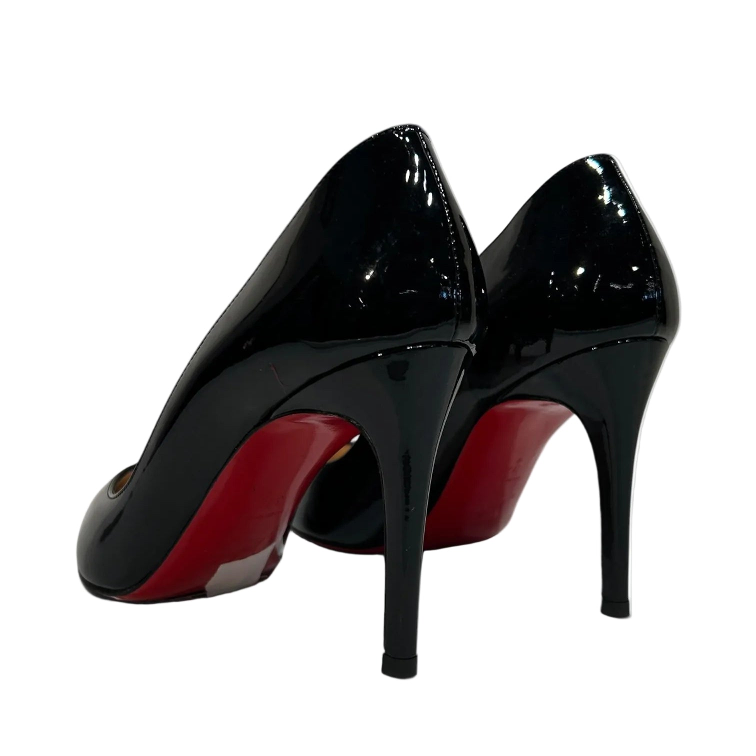 Christian Louboutin/Heels/EU 37.5/Leather/BLK/PIGALLE 85 PATENT CALF view 2