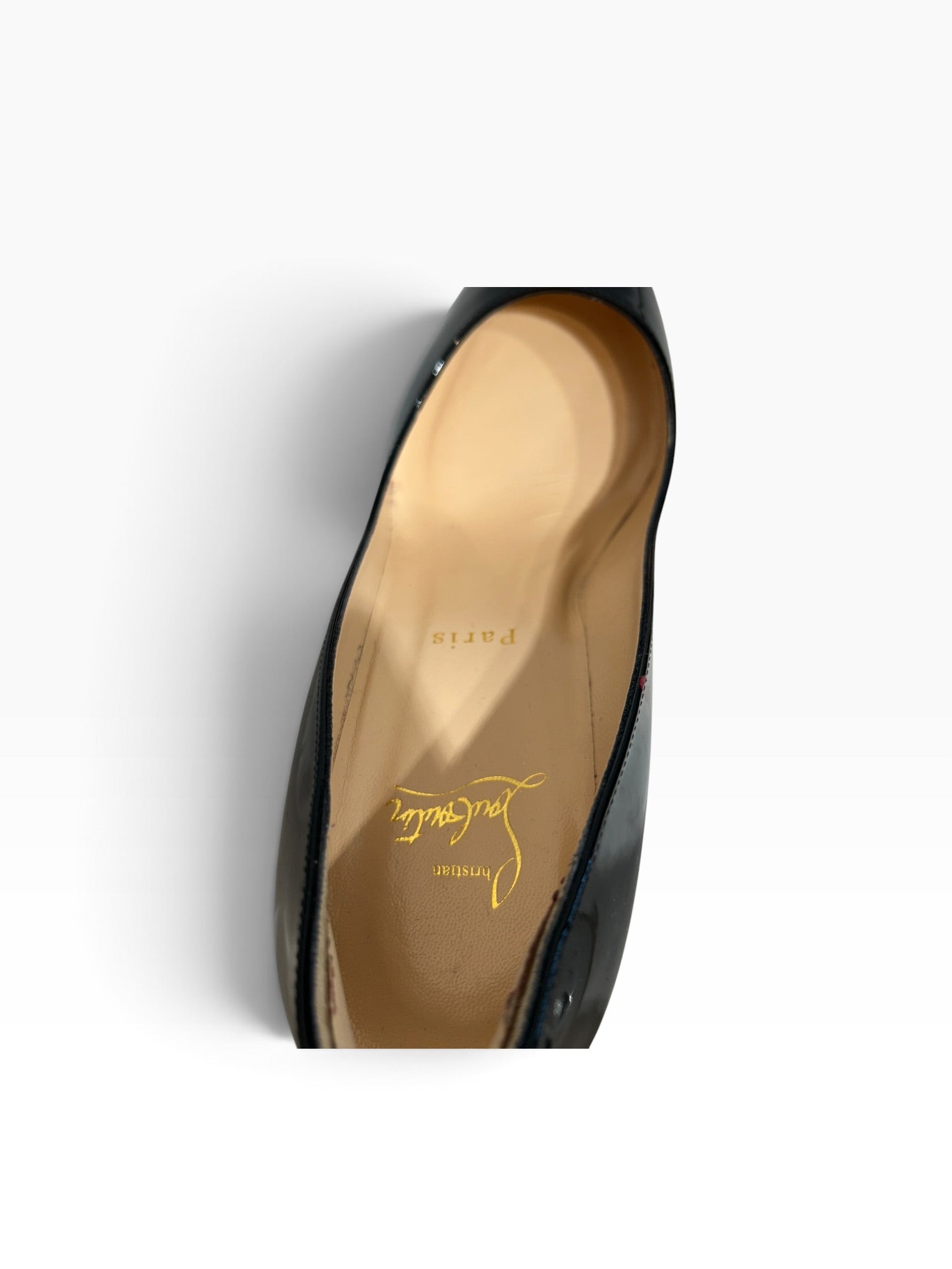 Christian Louboutin/Heels/EU 37.5/Leather/BLK/PIGALLE 85 PATENT CALF view 3