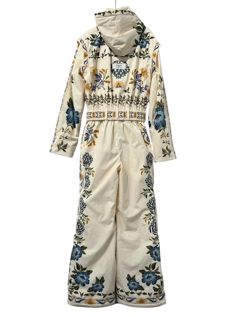 WHITESPACE/FARM Rio/Jumpsuits/S/Floral Pattern/Nylon/CRM/SKI JUMPSUIT BNWT view 2