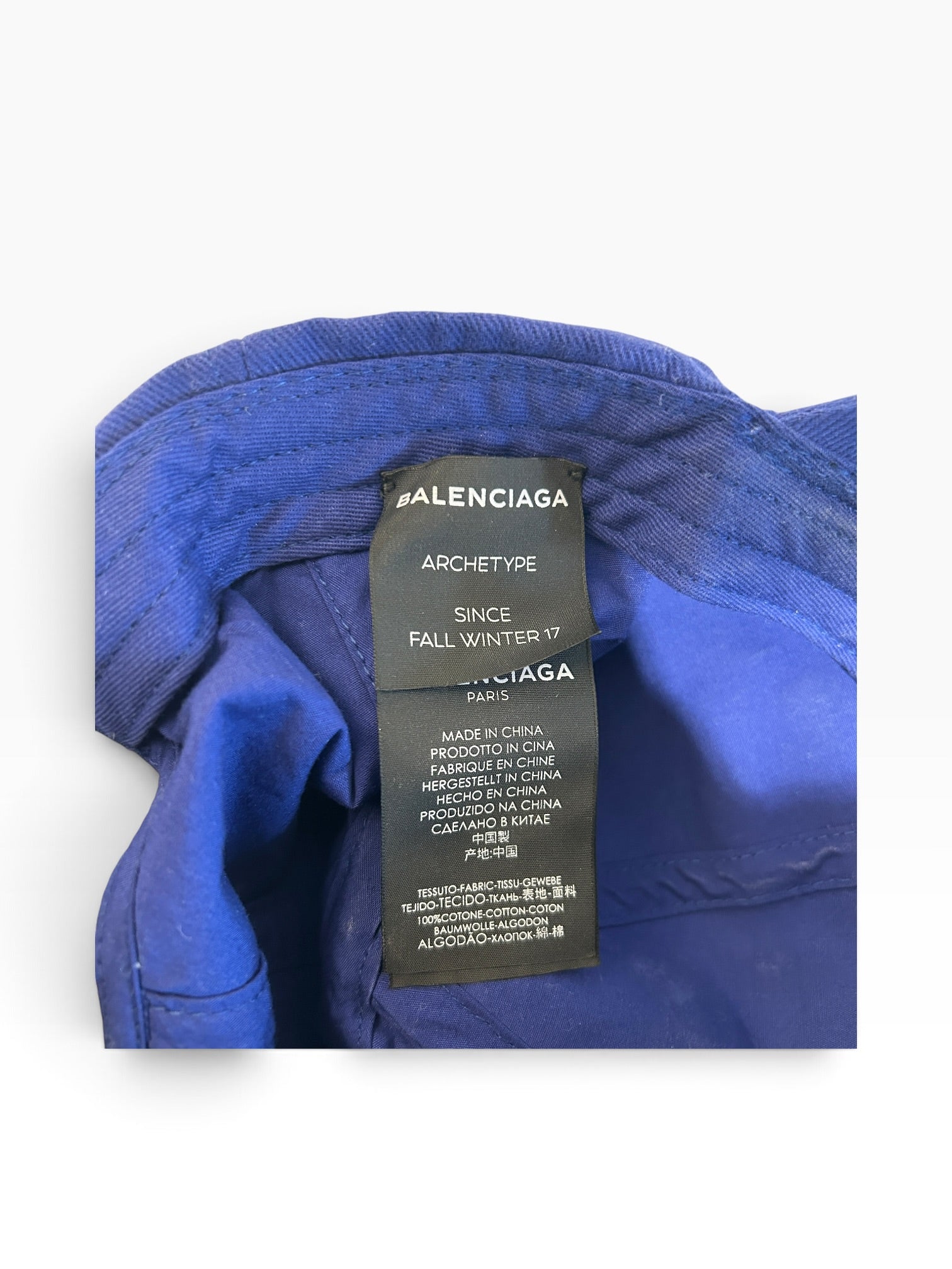 BALENCIAGA/Hat/OS/Graphic/Cotton/BLU/M's/Political Campaign Hat view 3