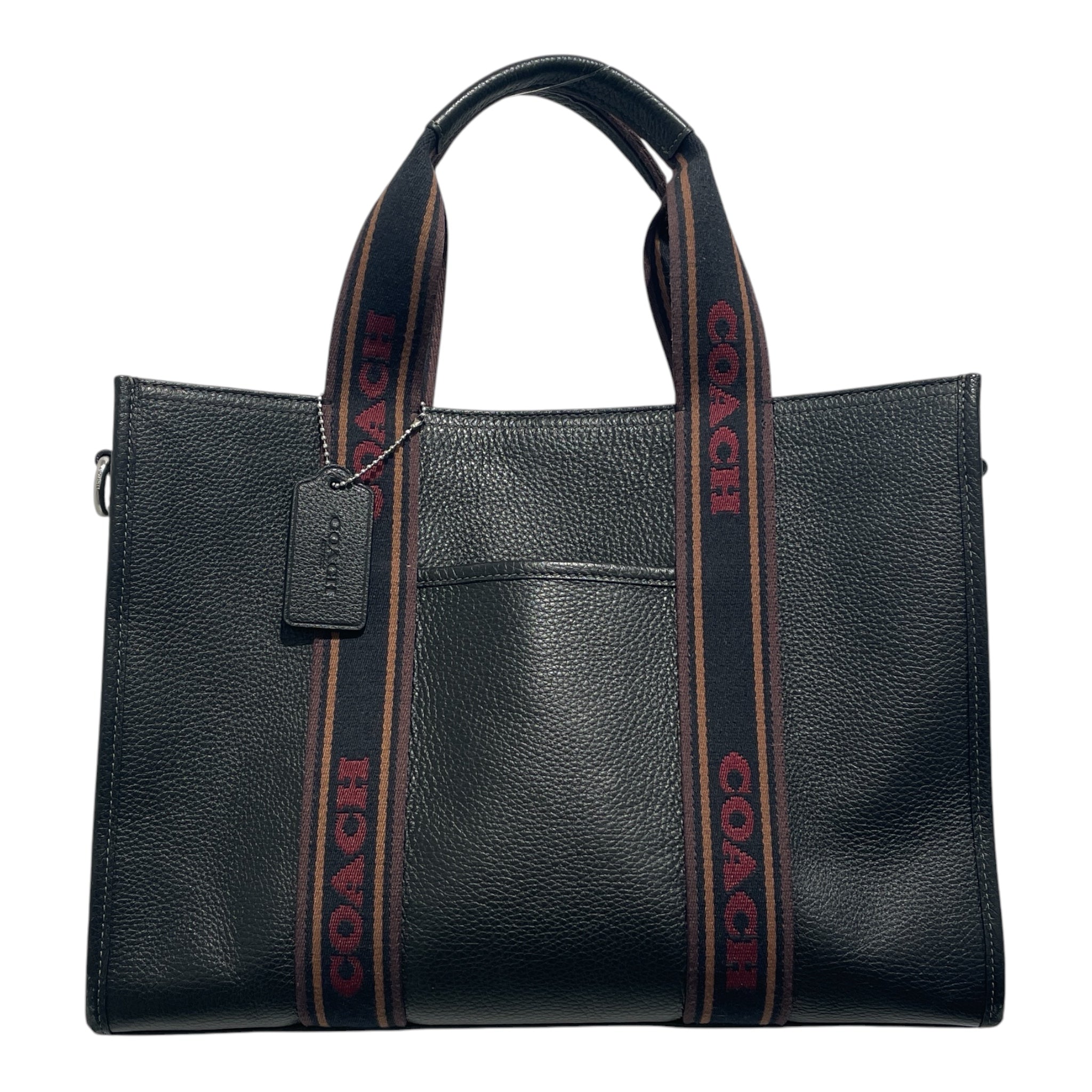 COACH/Hand Bag/Leather/BLK/SMITH TOTE view 1
