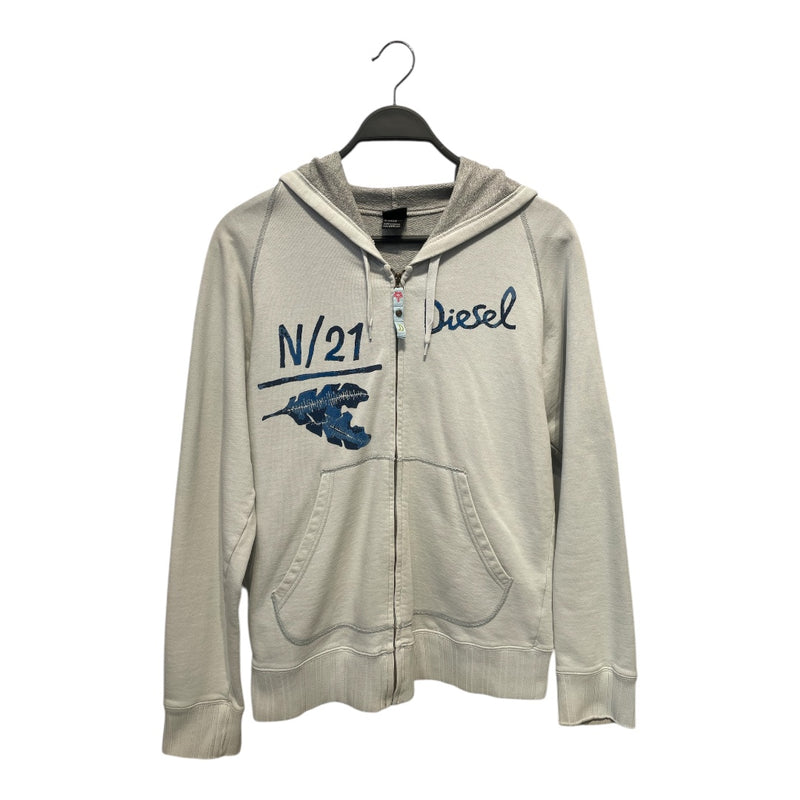 DIESEL/Zip Up Hoodie/L/Cotton/BLU/rn