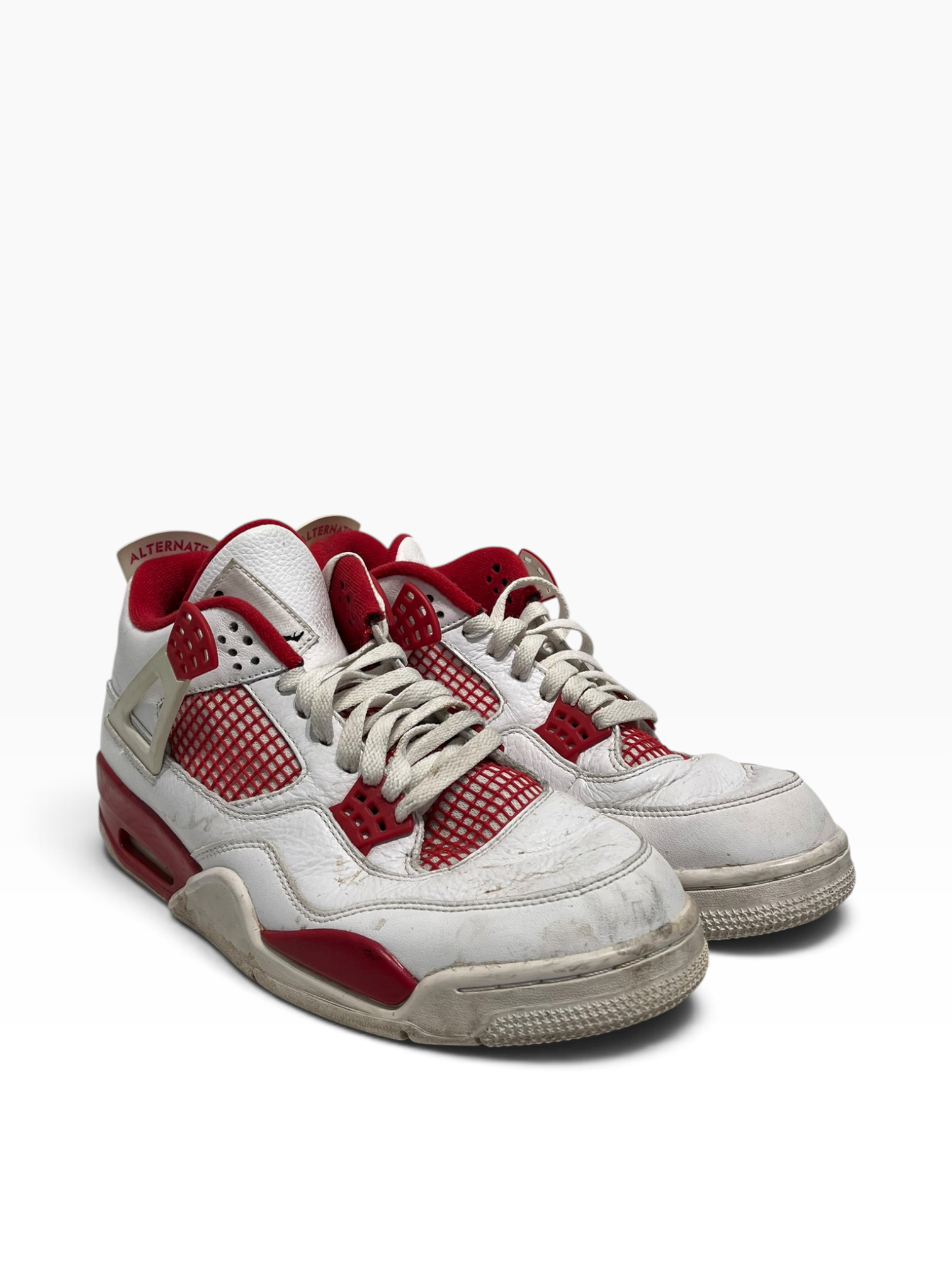 NIKE/AIR JORDAN 4 RETRO/Low-Sneakers/US 11/Leather/WHT/308497-106 view 1