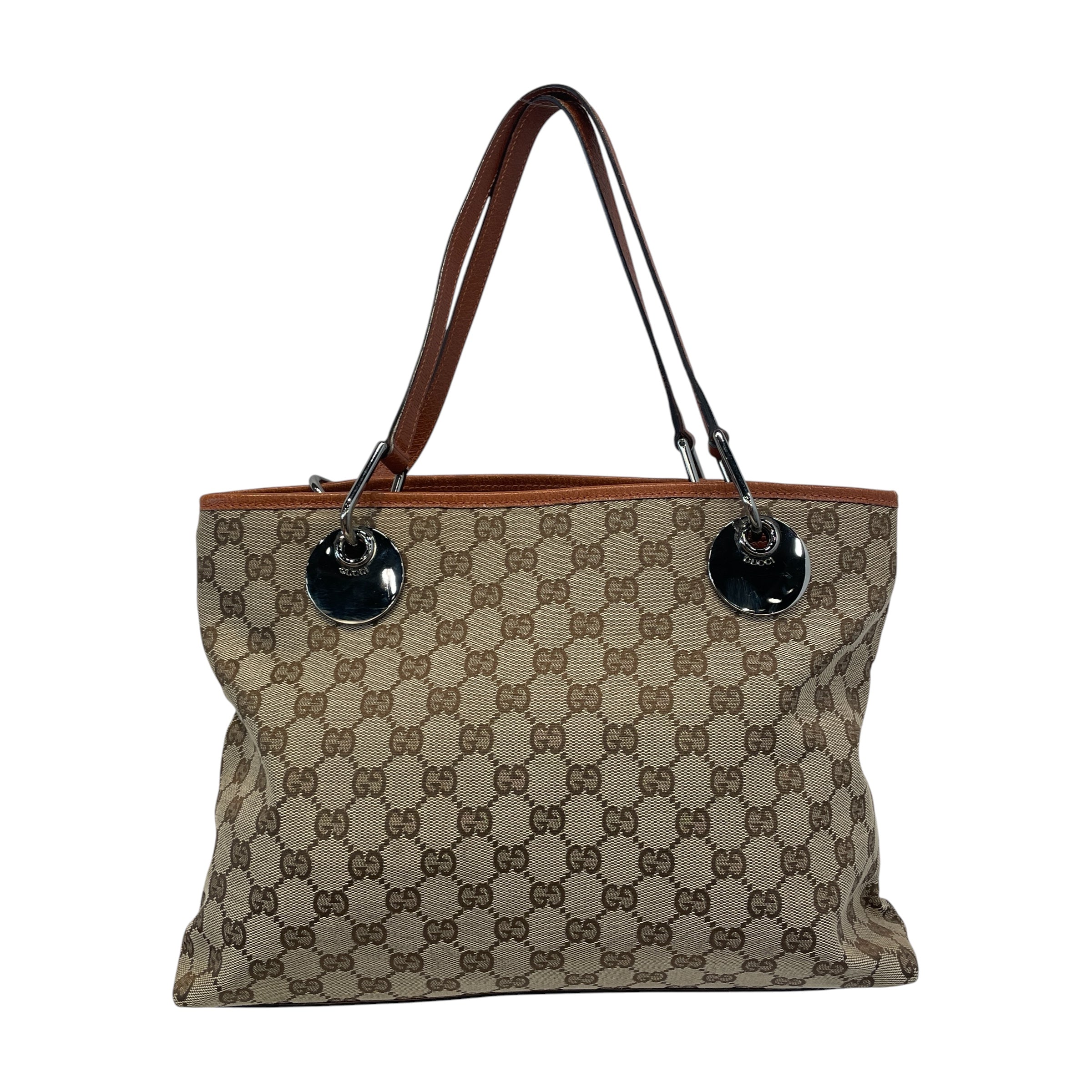GUCCI/Tote Bag/Monogram/Cotton/BRW/Eclipse view 1