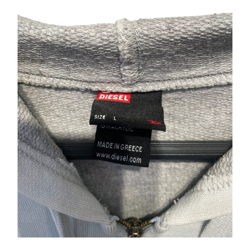 DIESEL/Zip Up Hoodie/L/Cotton/BLU/rn