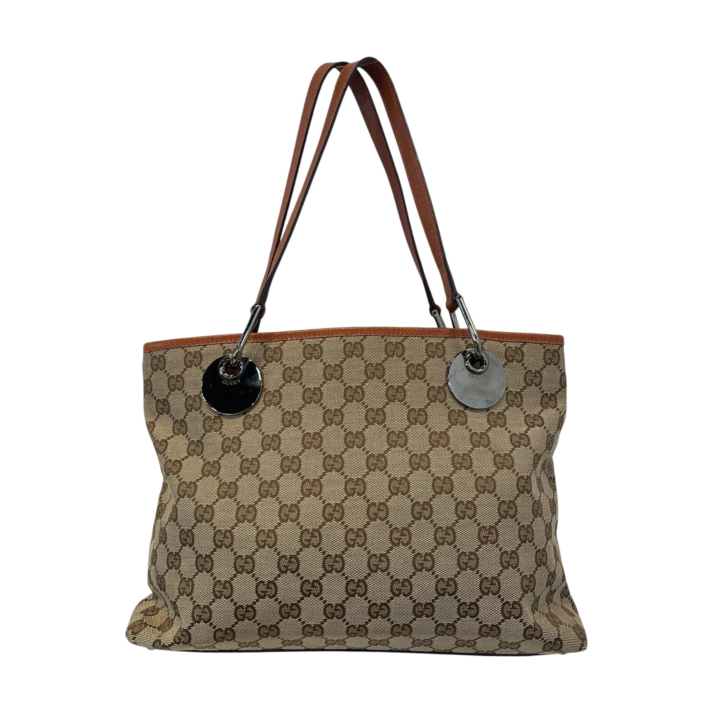 GUCCI/Tote Bag/Monogram/Cotton/BRW/Eclipse view 2