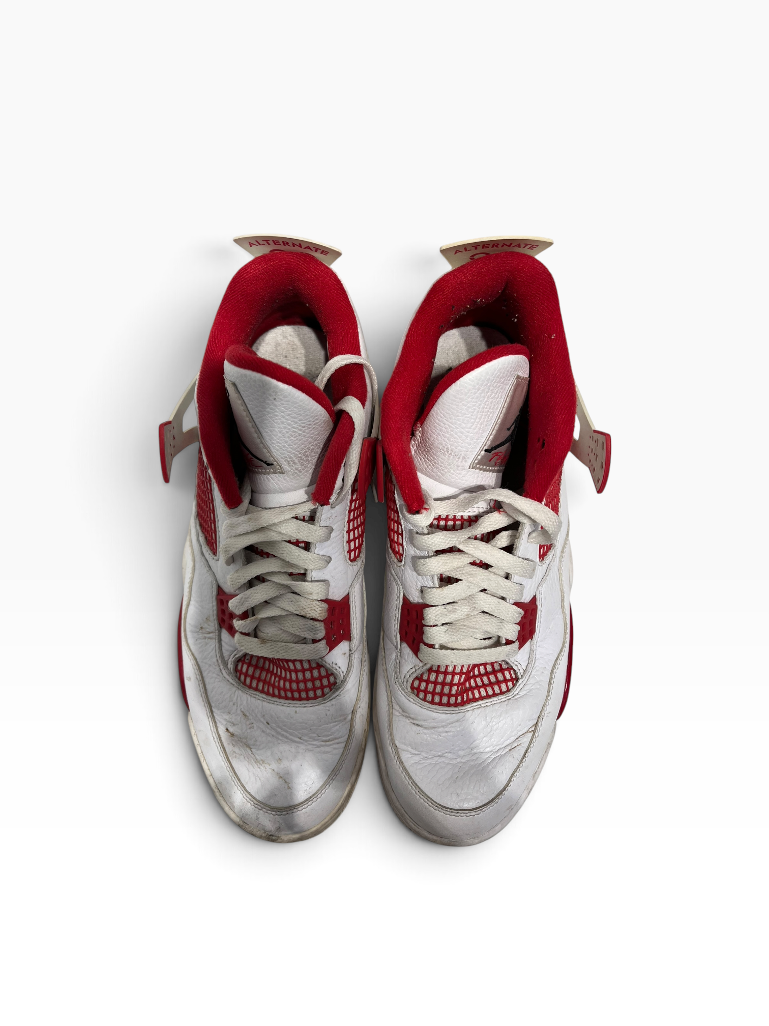 NIKE/AIR JORDAN 4 RETRO/Low-Sneakers/US 11/Leather/WHT/308497-106 view 4