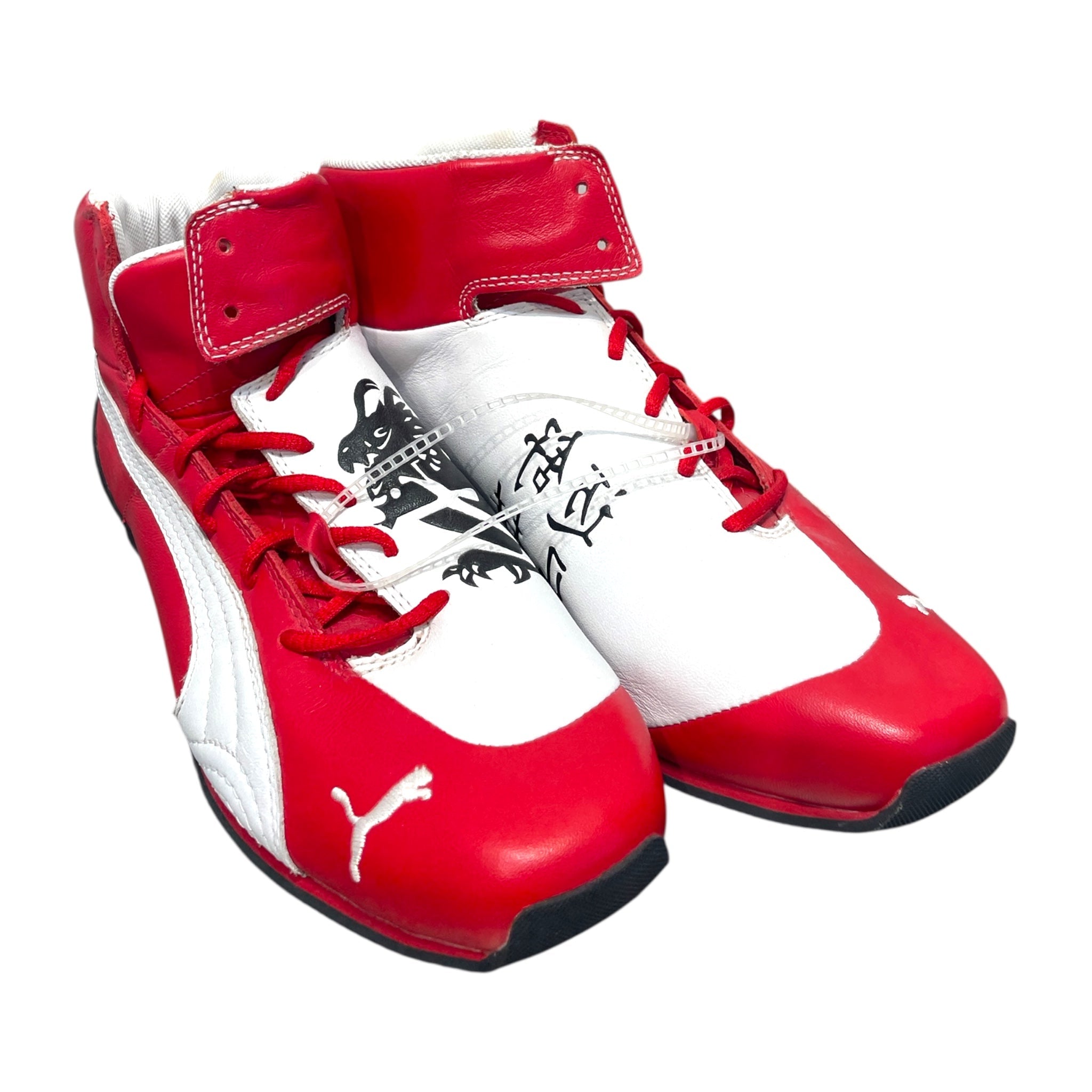 PUMA/Hi-Sneakers/US 8/Stripe/Leather/RED/Ferrari Speedcat view 1