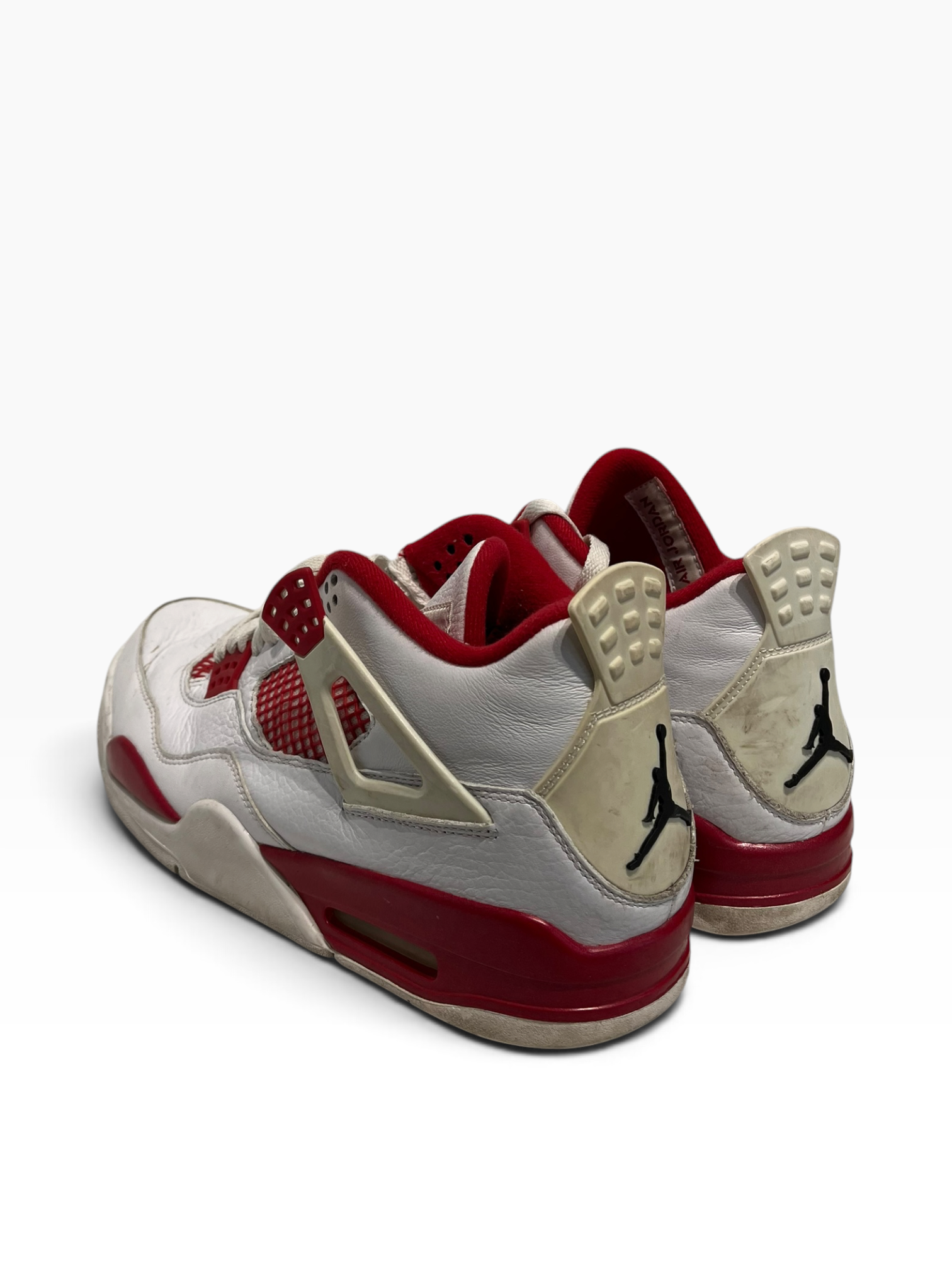 NIKE/AIR JORDAN 4 RETRO/Low-Sneakers/US 11/Leather/WHT/308497-106 view 2
