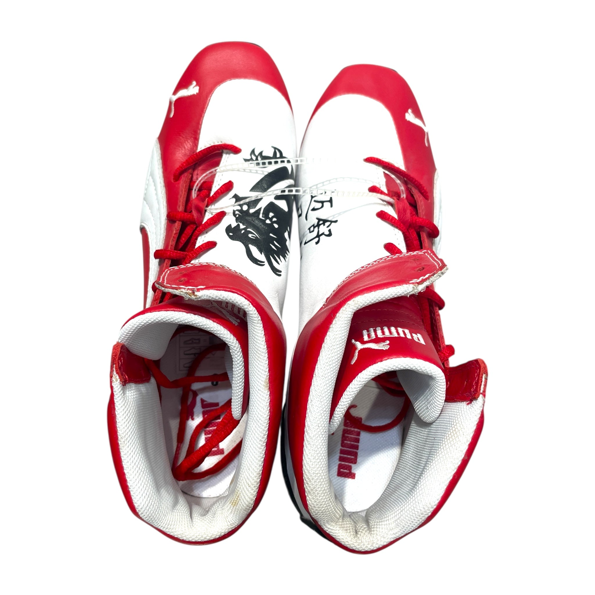 PUMA/Hi-Sneakers/US 8/Stripe/Leather/RED/Ferrari Speedcat view 4