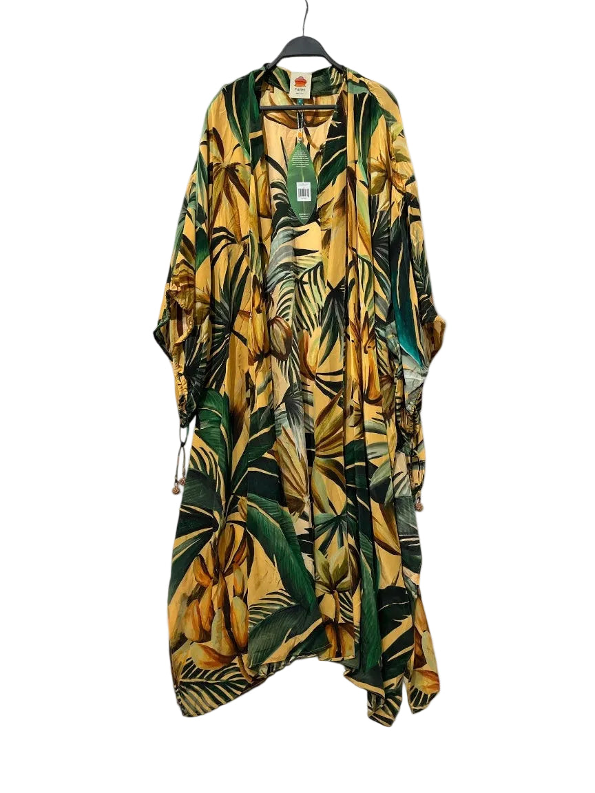 FARM Rio/Suits/S/Floral Pattern/Cotton/YEL/BANANA YELLOW KIMONO view 1