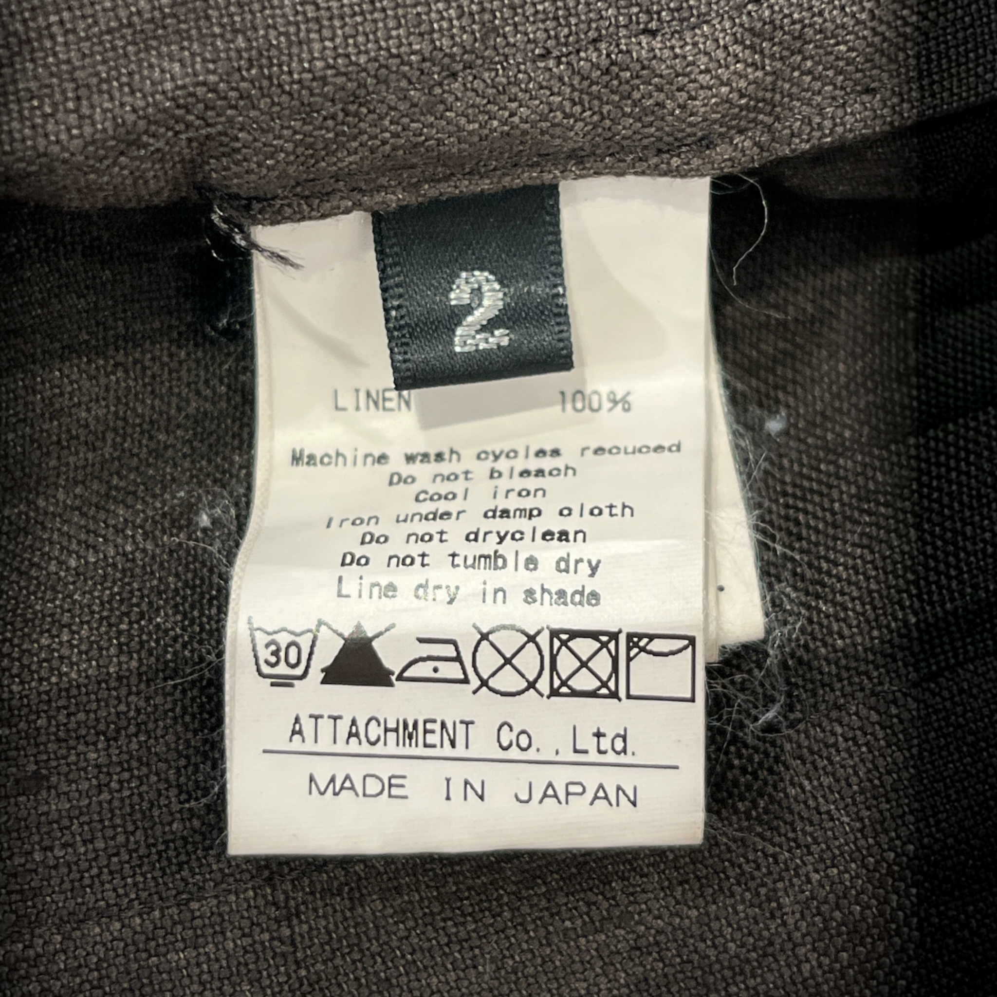 KAZUYUKI KUMAGAI ATTACHMENT/LS Shirt/2/Linen/BRW/BUTTON UP view 3