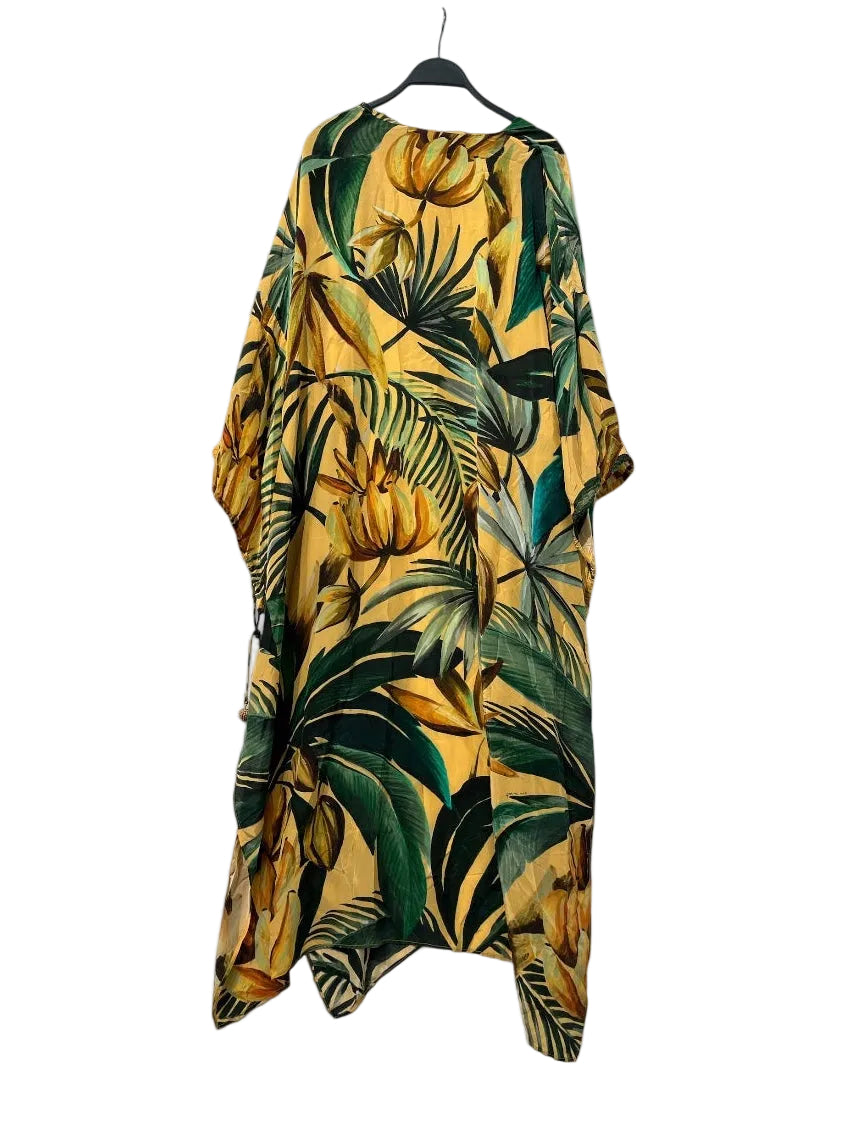 FARM Rio/Suits/S/Floral Pattern/Cotton/YEL/BANANA YELLOW KIMONO view 2