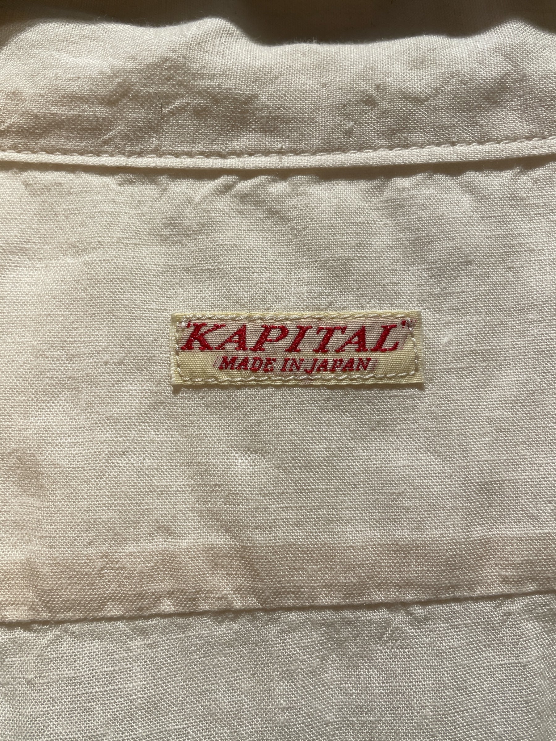 KAPITAL/Shirt/3/Cotton/CRM/POCKET ON SIDE OVERSISED view 3
