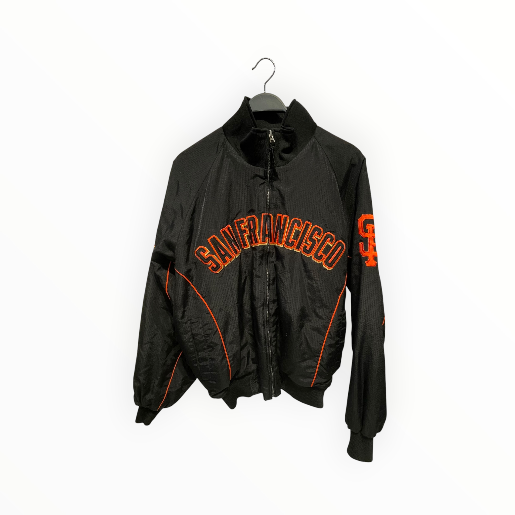 Majestic/Baseball Jkt/M/Nylon/BLK/90s sf giants made in korea view 1