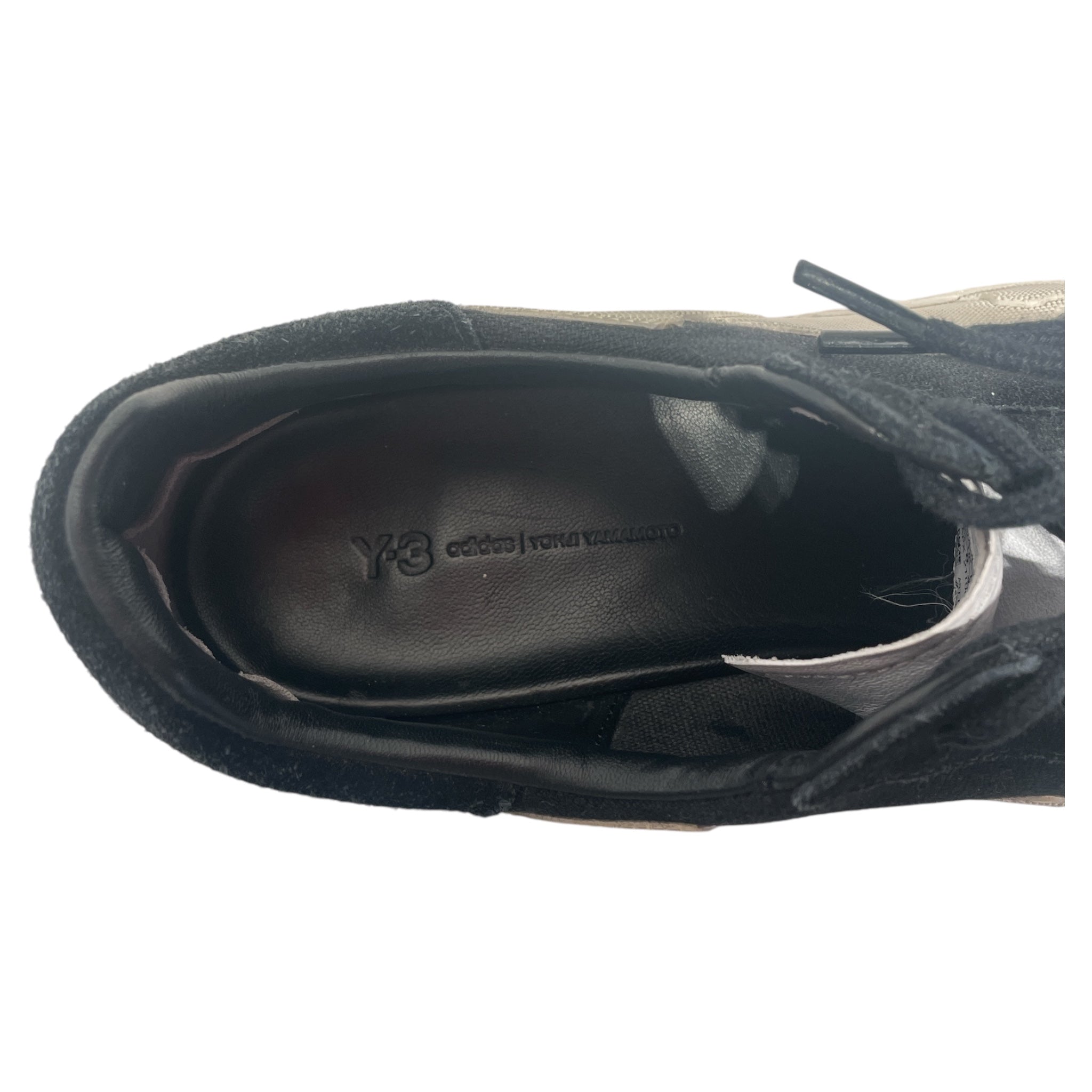 YOHJI YAMAMOTO/Low-Sneakers/US 8.5/Leather/WHT/ view 3
