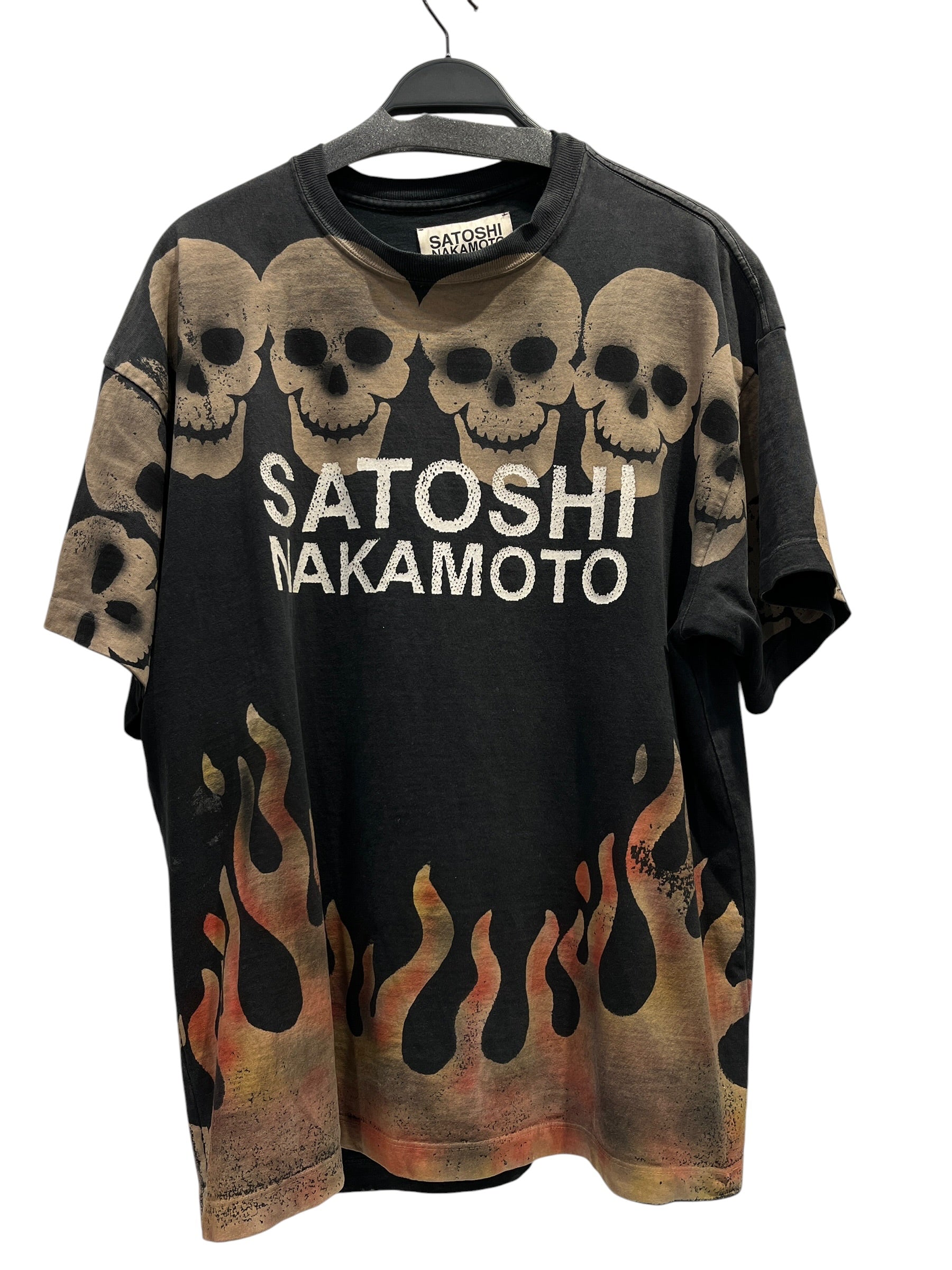 SATOSHI NAKAMOTO/T-Shirt/L/Cotton/BLK/LOSTBOYSTEE view 1