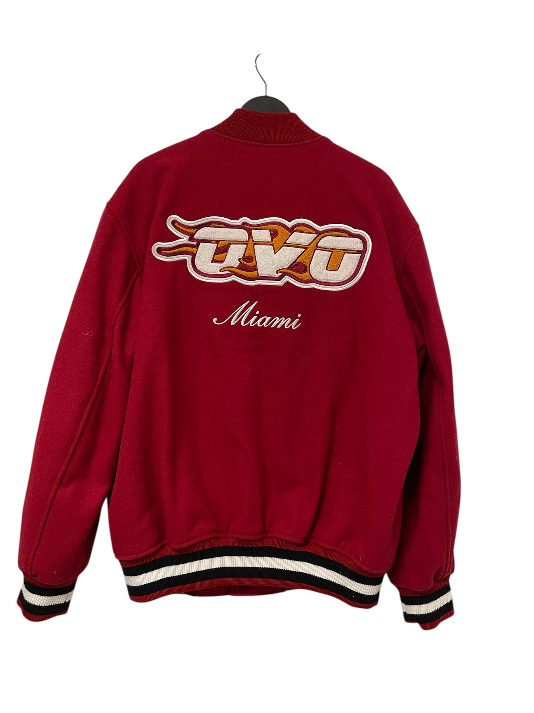 OCTOBERS VERY OWN(OVO)/NBA/Souvenir Jkt/XXL/Wool/RED/MIAMI HEAT view 2