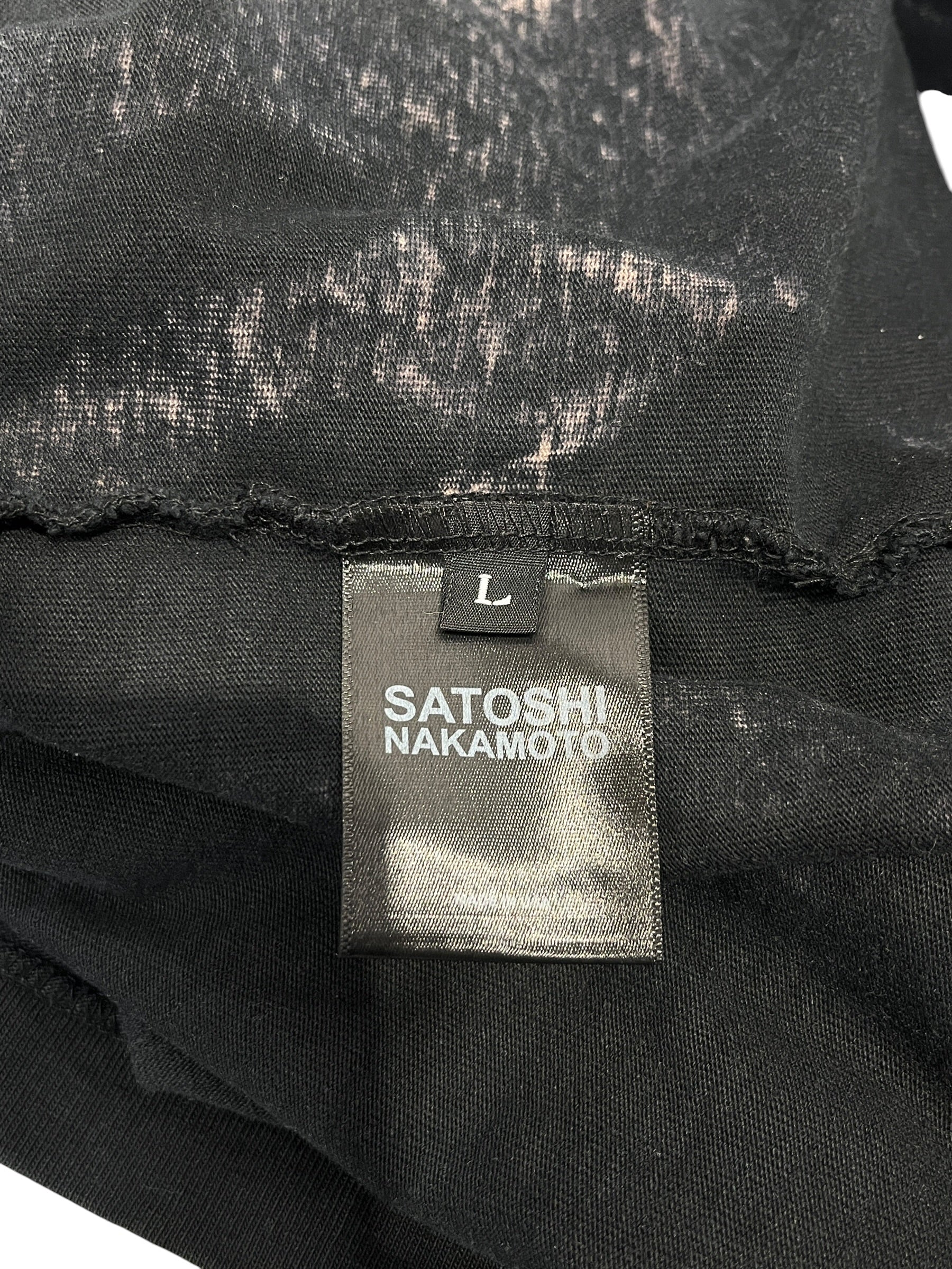 SATOSHI NAKAMOTO/T-Shirt/L/Cotton/BLK/LOSTBOYSTEE view 4