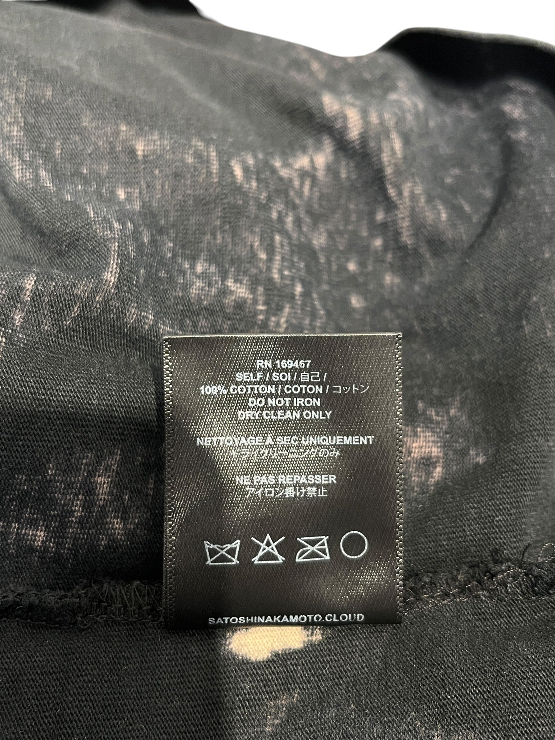 SATOSHI NAKAMOTO/T-Shirt/L/Cotton/BLK/LOSTBOYSTEE view 5