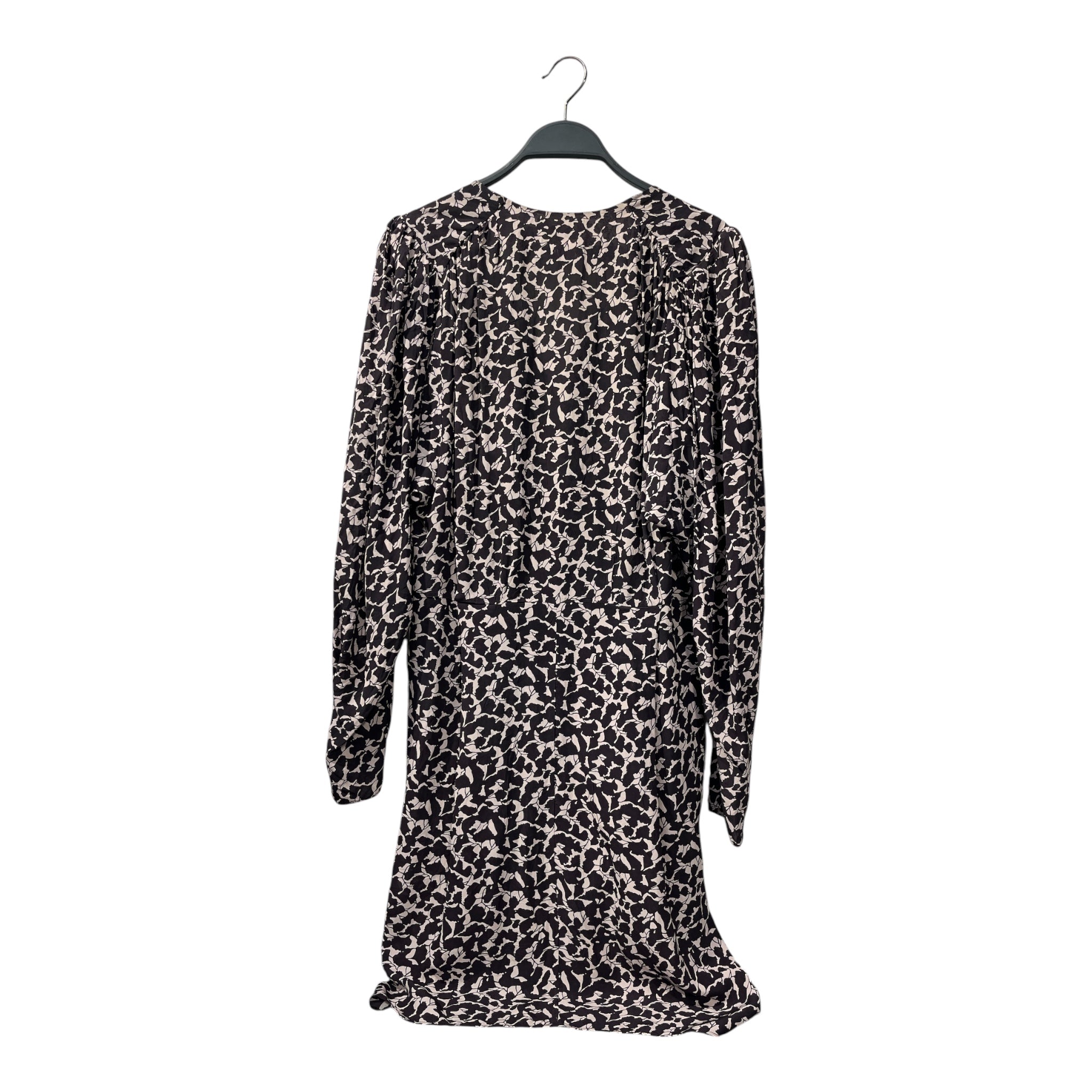 ISABEL MARANT ETOILE/LS Dress/34/Floral Pattern/Silk/MLT/BLACK AND GREY DRESS view 2