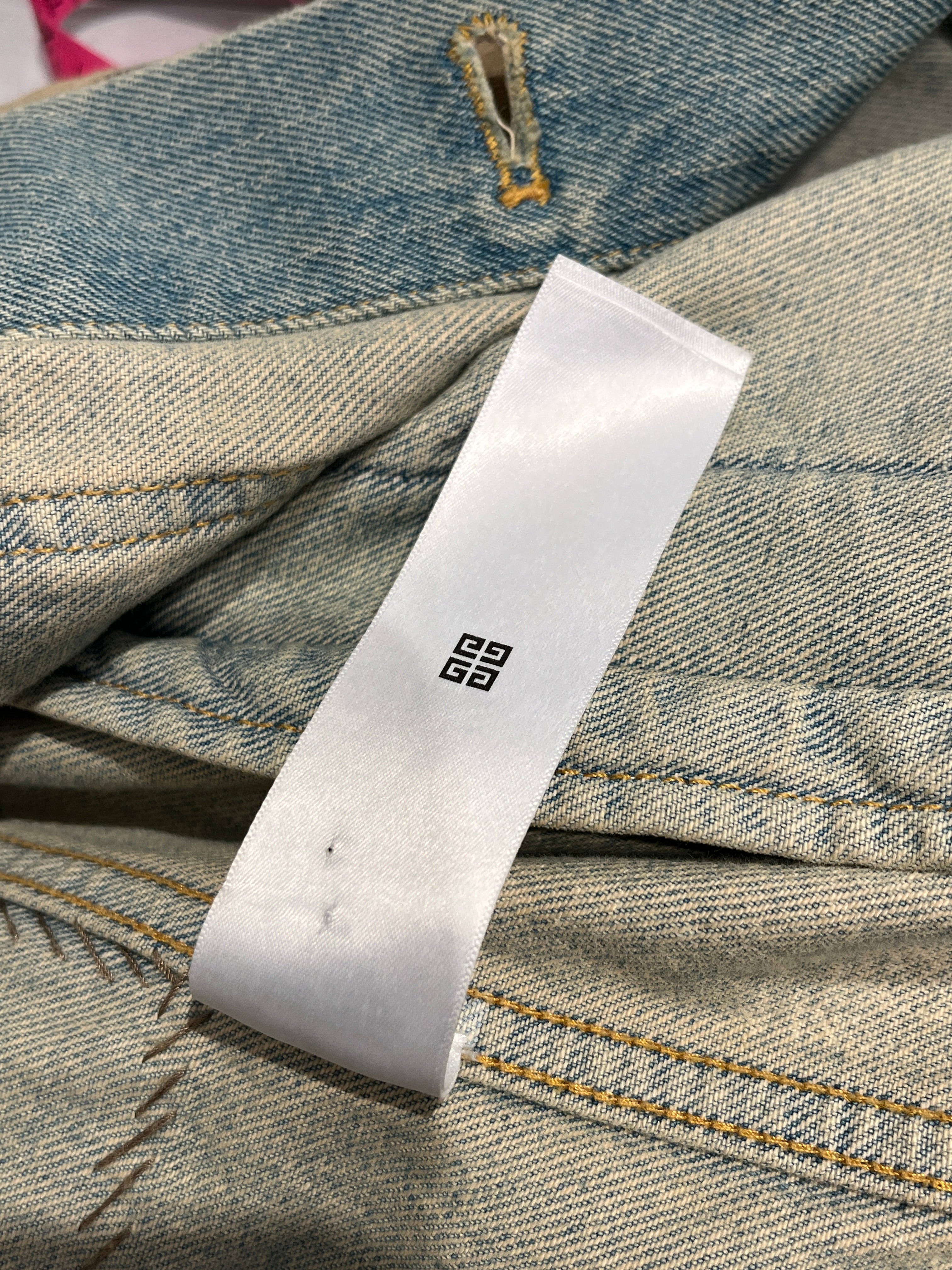 GIVENCHY/Denim Jkt/XL/Denim/BEG/Rip & Repair view 4