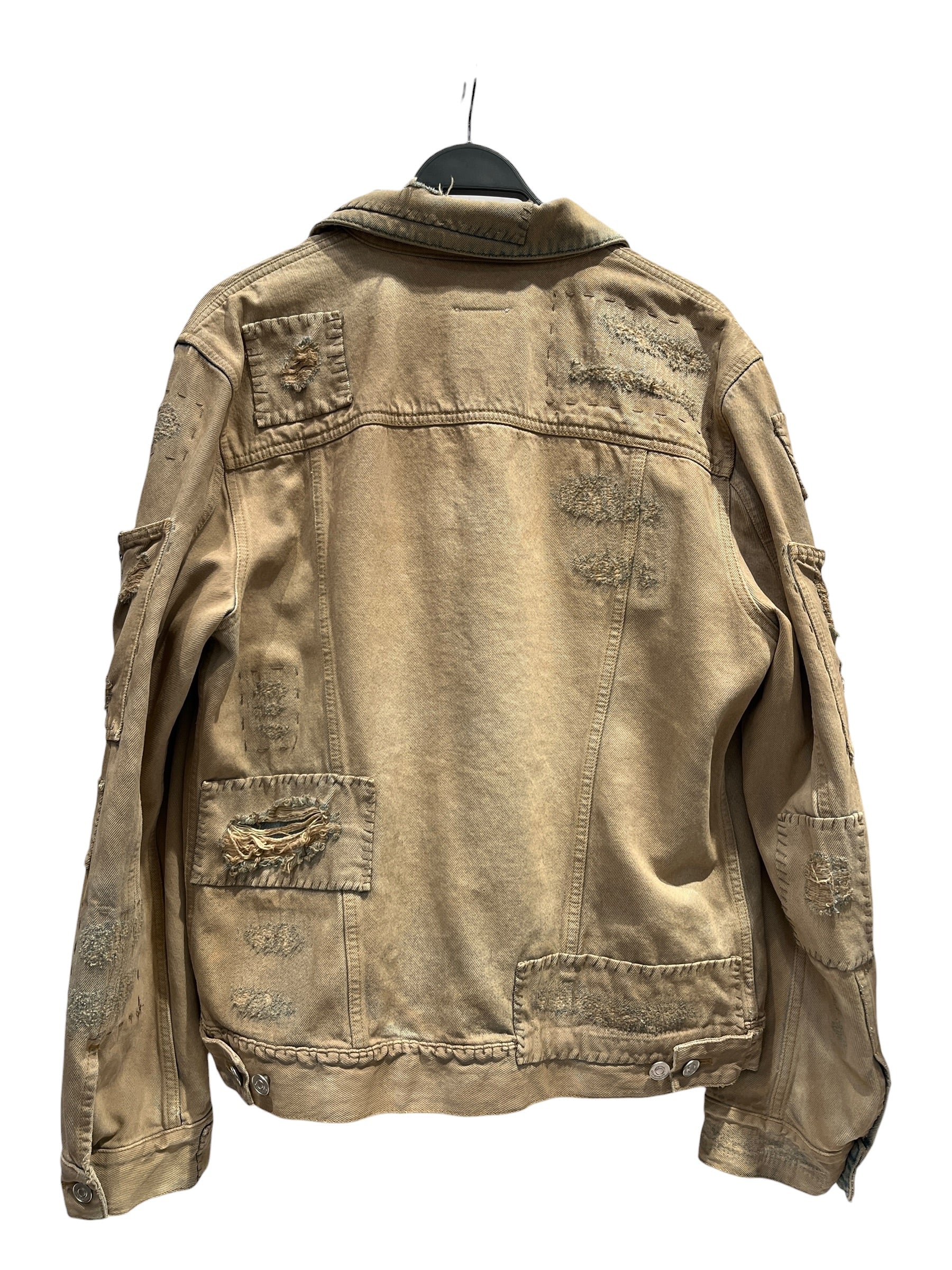 GIVENCHY/Denim Jkt/XL/Denim/BEG/Rip & Repair view 2