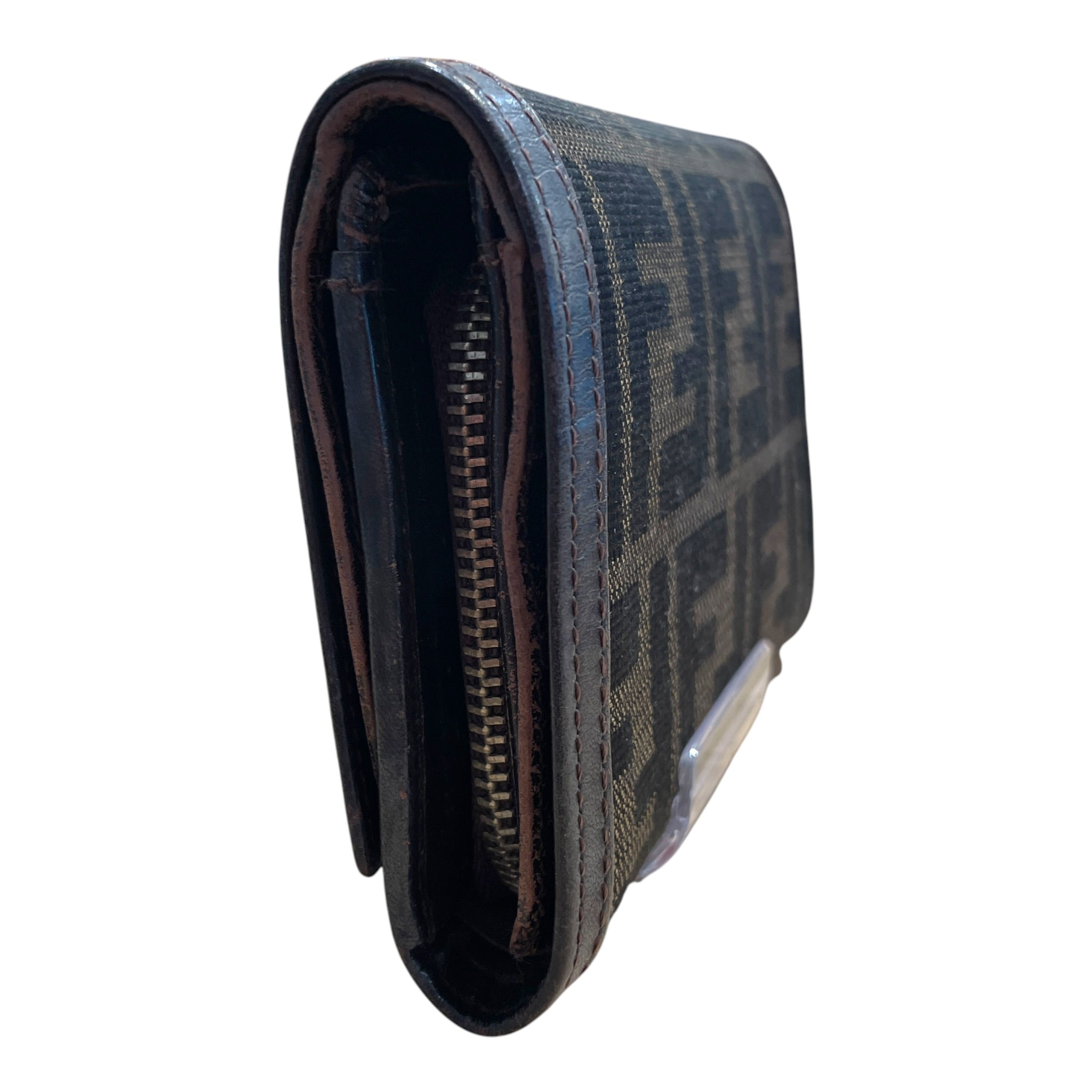 FENDI/Wallet/Monogram/Cotton/BRW/Zucca Monogram Wallet view 3