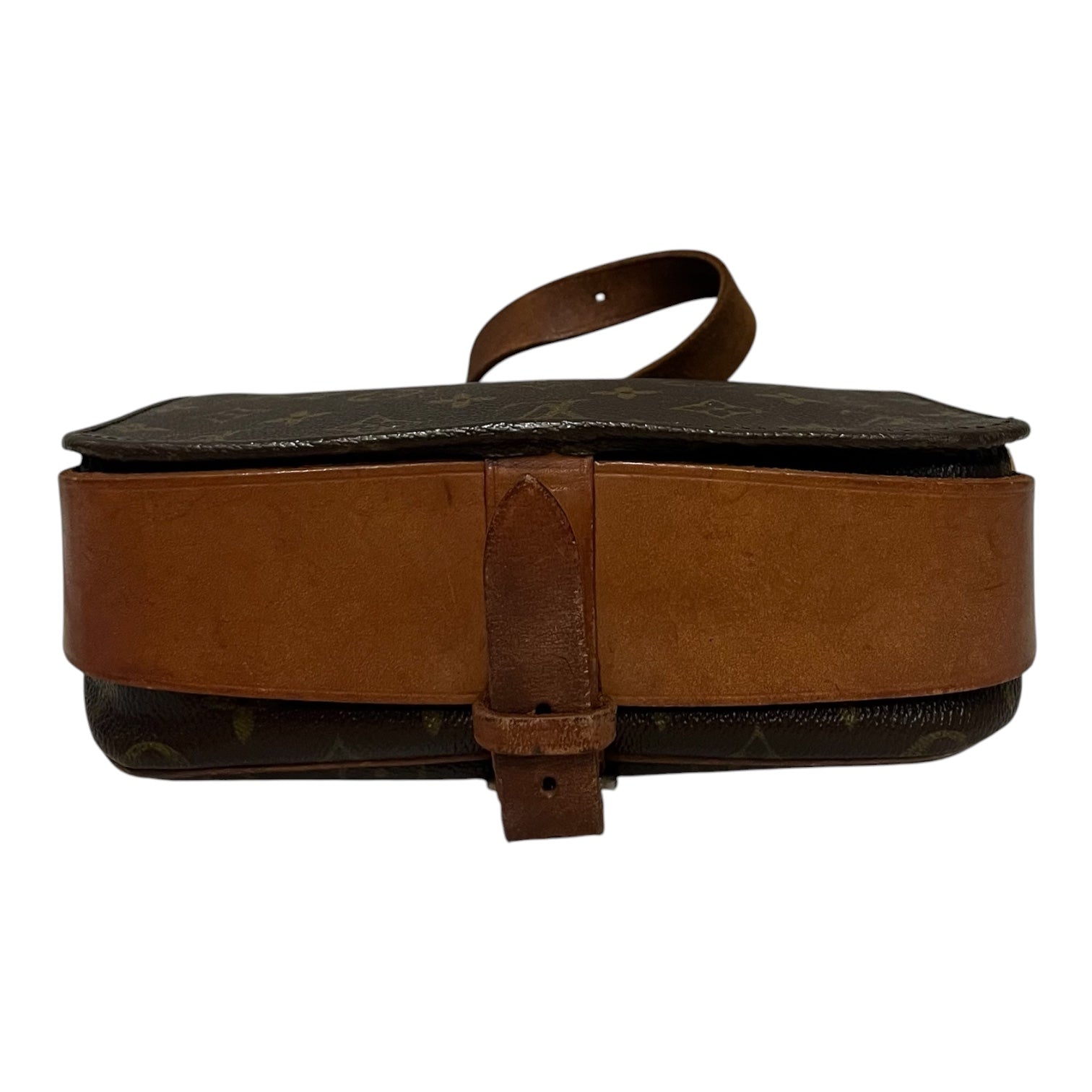 LOUIS VUITTON/Cross Body Bag/Monogram/Leather/BRW/CARTOUCHIERE MM view 4