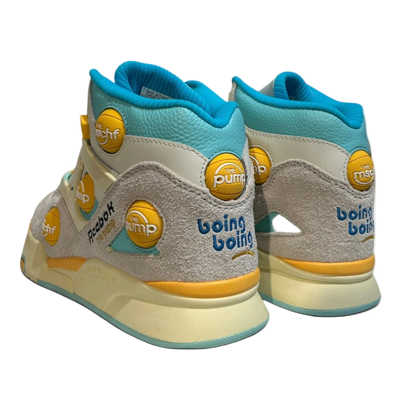 Reebok/MSCHF/Low-Sneakers/US 9/BLU/omni zone ix pump view 2