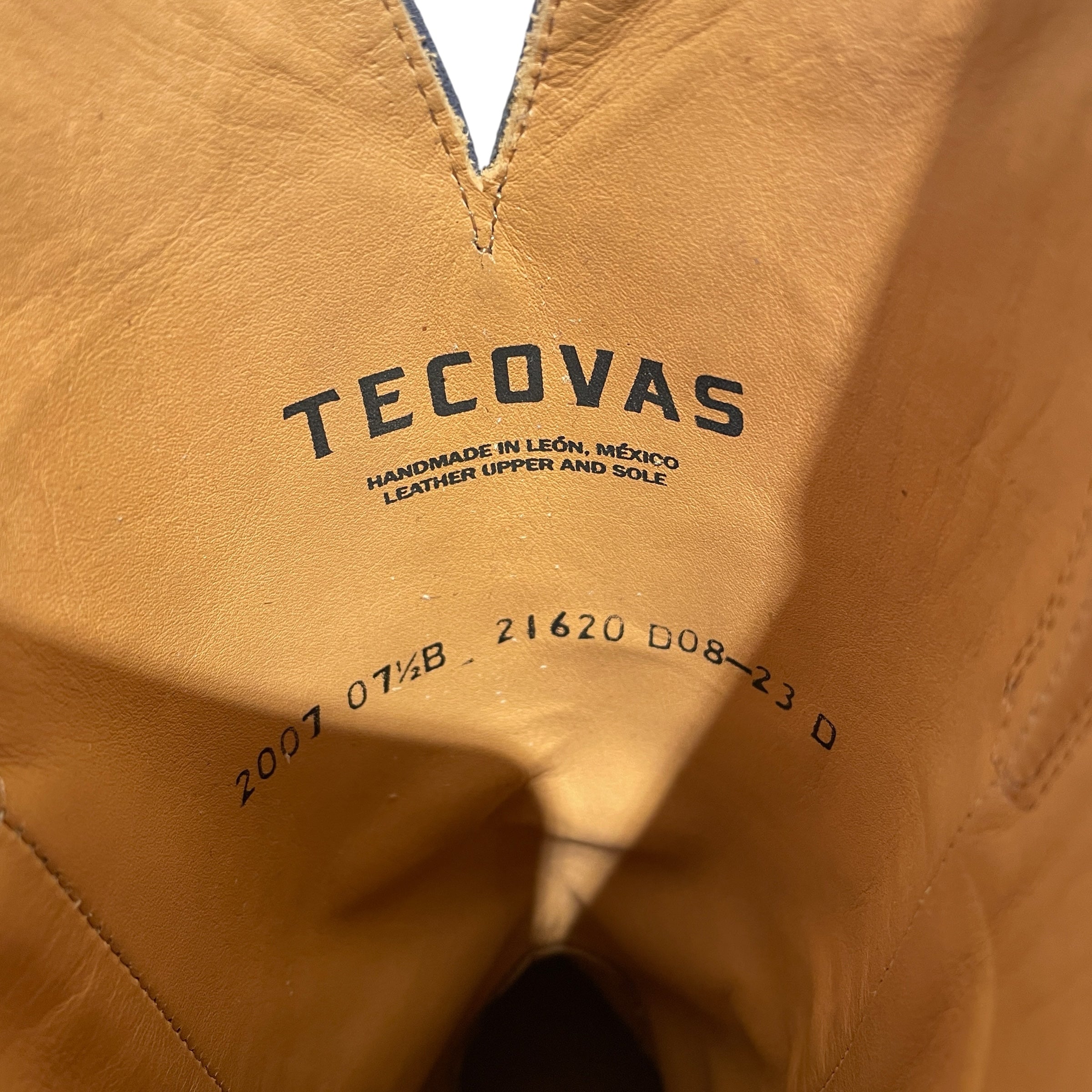 TECOVAS/Western Boots/US 7.5/Suede/BLU/THE ANNIE view 3