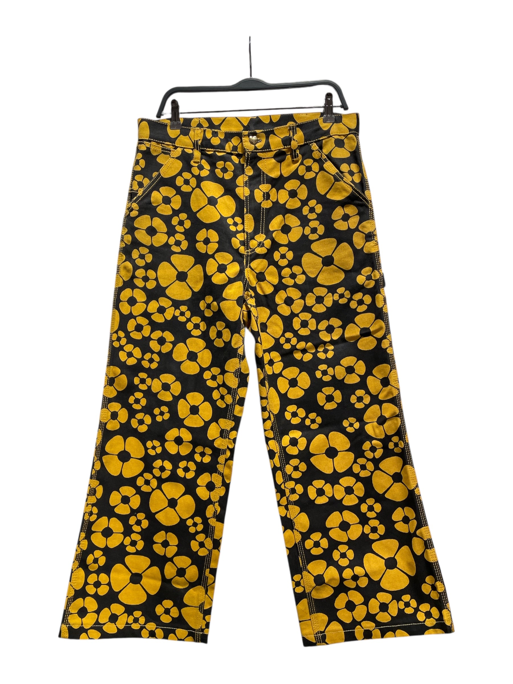 MARNI/Carhartt/Cargo Pants/M/Cotton/YEL/Floral Pattern/ view 1