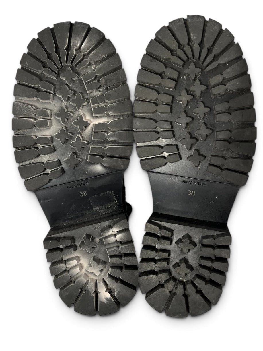 ANN DEMEULEMEESTER/Boots/EU 38/Leather/BLK/METAL DETAIL SIDE ZIP view 5